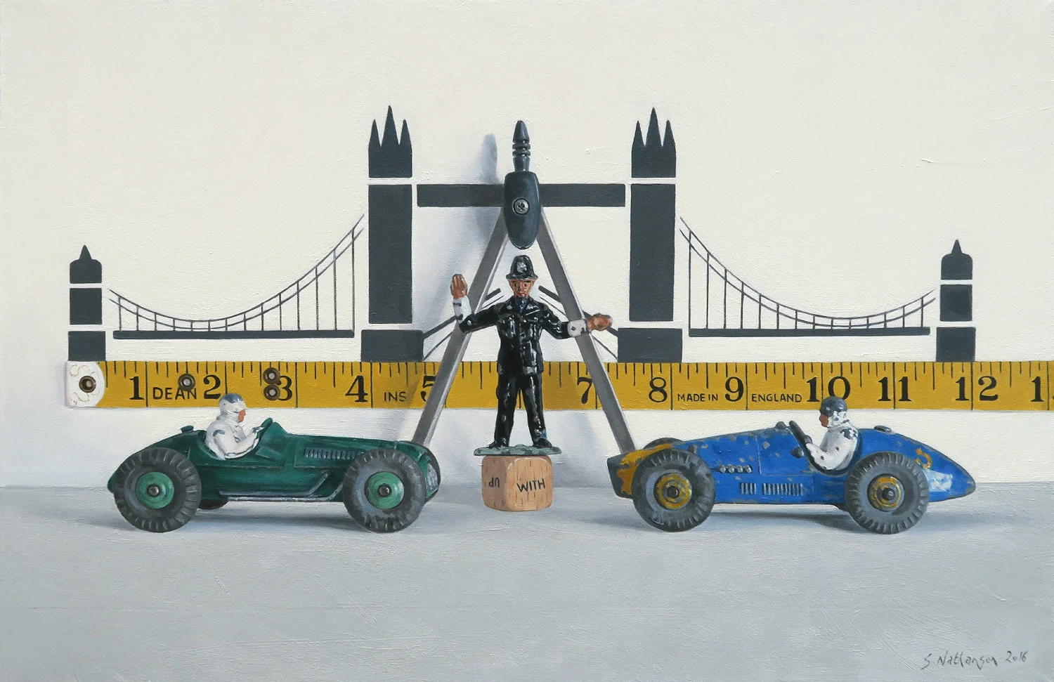 Bridging The Gap, oil on canvas, 51x71cm (2016)