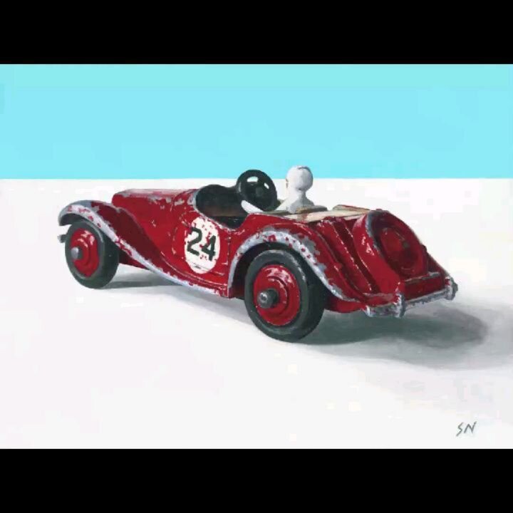 It is the last day of the London Classic car show ( @theclassiccarshowuk ) and the last day of my Dinky Racer offer....

giving you a special 20% discount on all my Dinky racing car inspired artworks (incl. Paintings, limited edition prints and cards