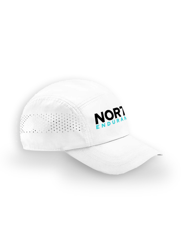 North Endurance Technical Running Cap - White.png