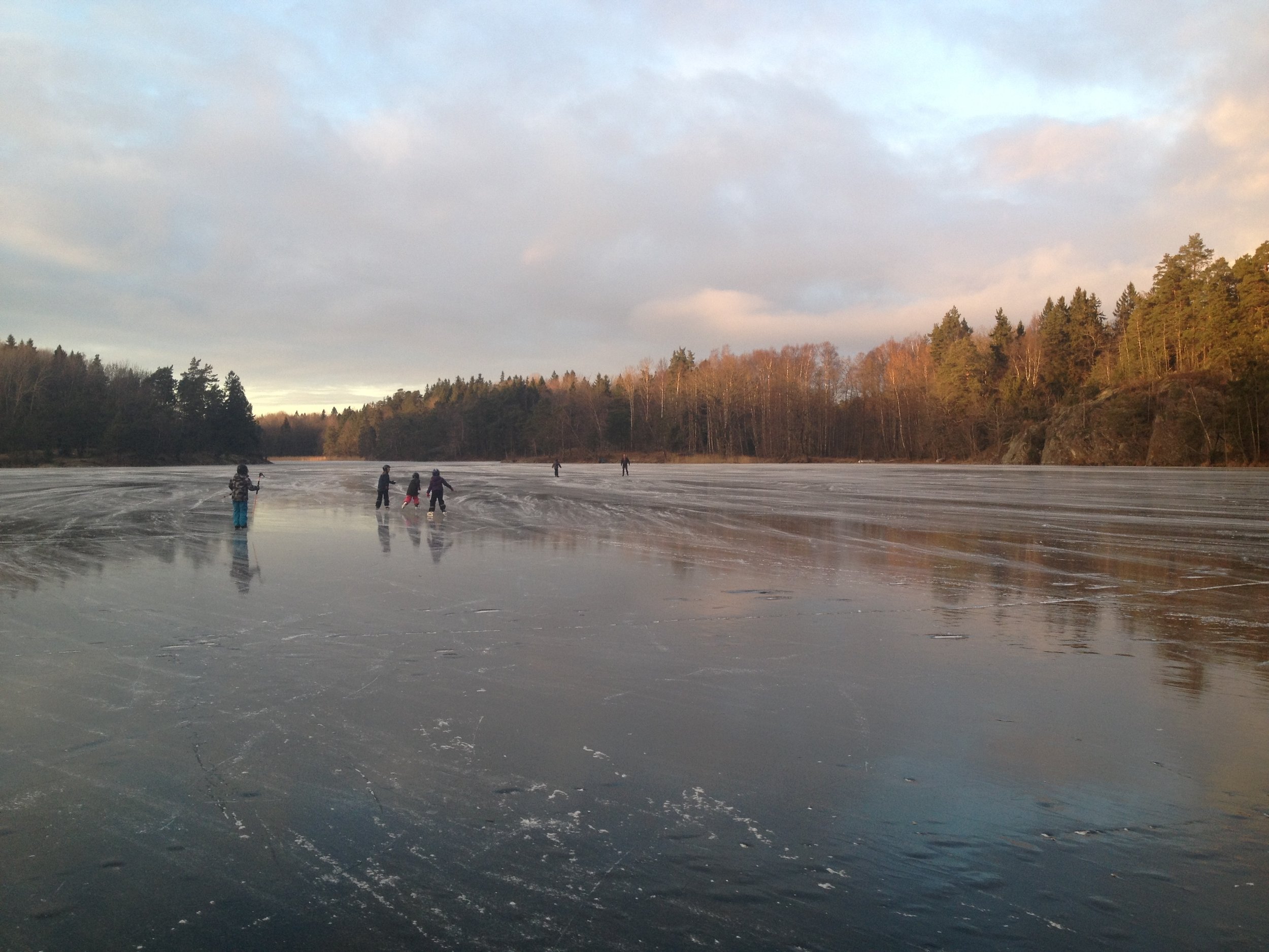   SKRIDSKOÅKNING PÅ ALBYSJÖN  