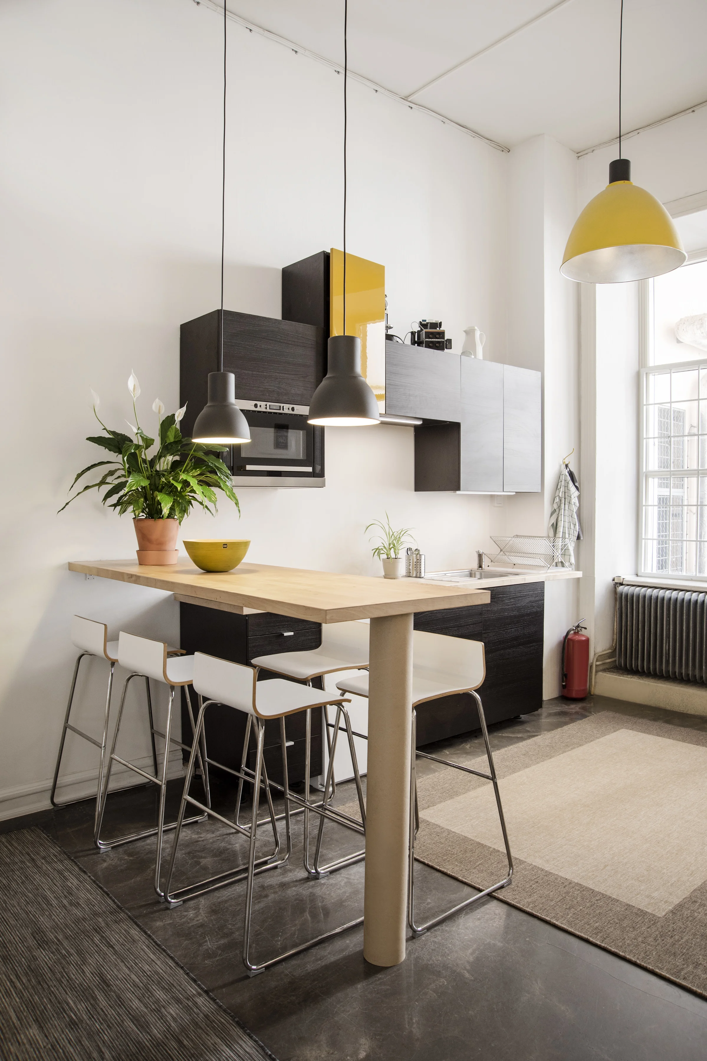 The kitchen at Box Space Co-Working Malmö