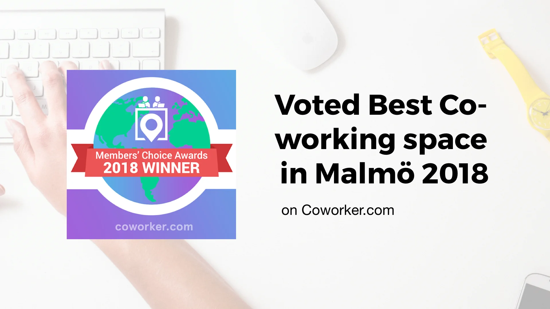 Box Space voted Best Co-working Space in Malmö 2018 on Coworker.com