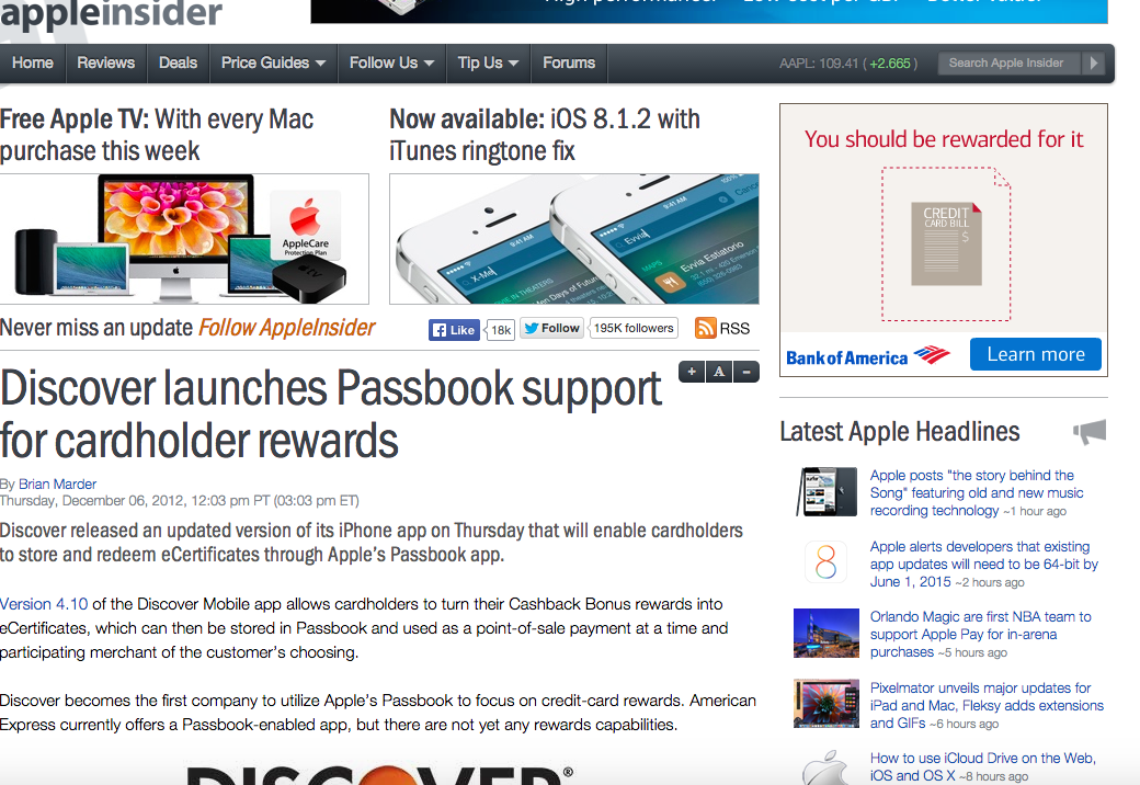 Appleinsider blog post