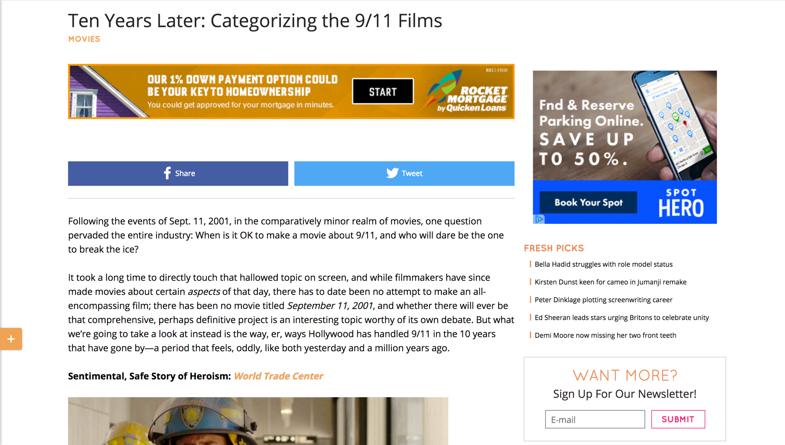 Hollywood.com movie feature