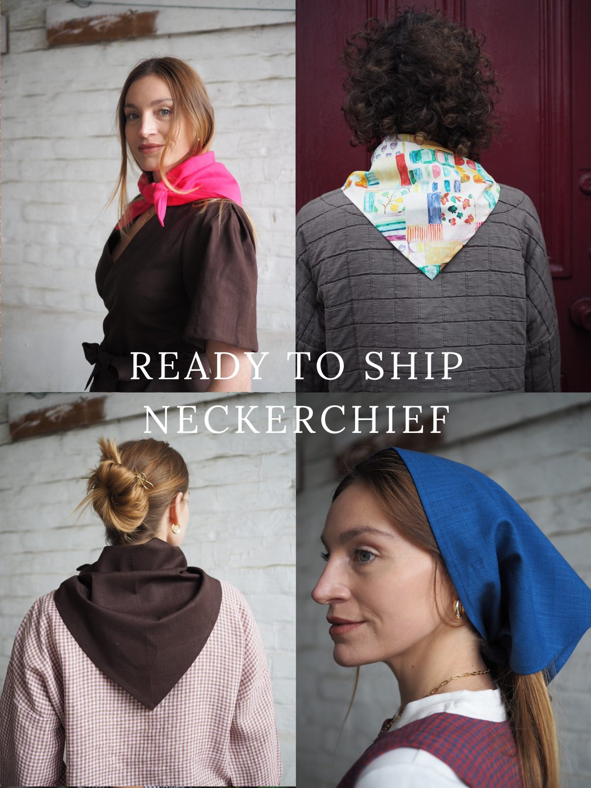 Vanessa Neckerchief- various colours- READY TO SHIP