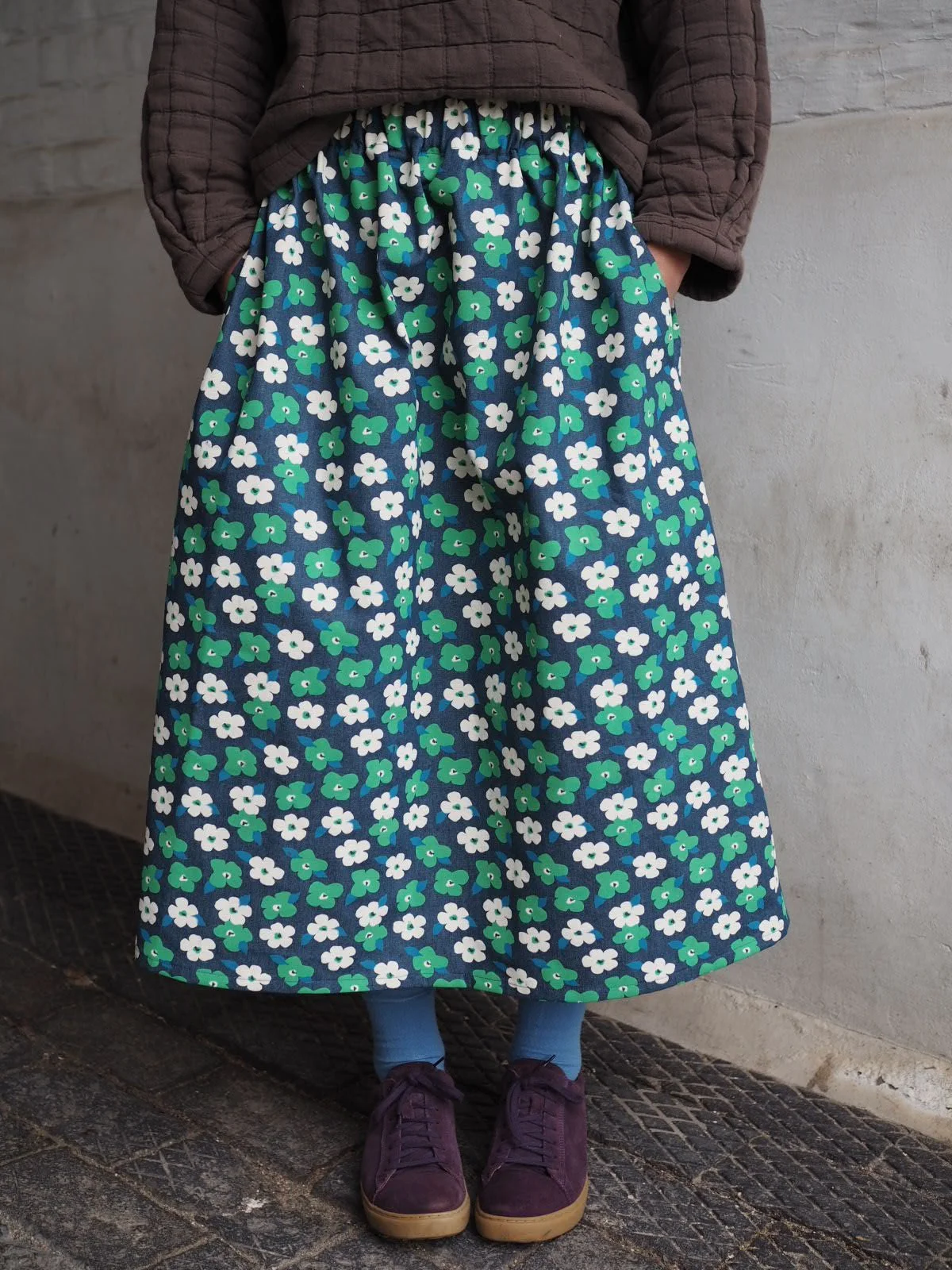 Maddie Skirt - Meadow Denim - VARIOUS SIZES - ZERO WASTE