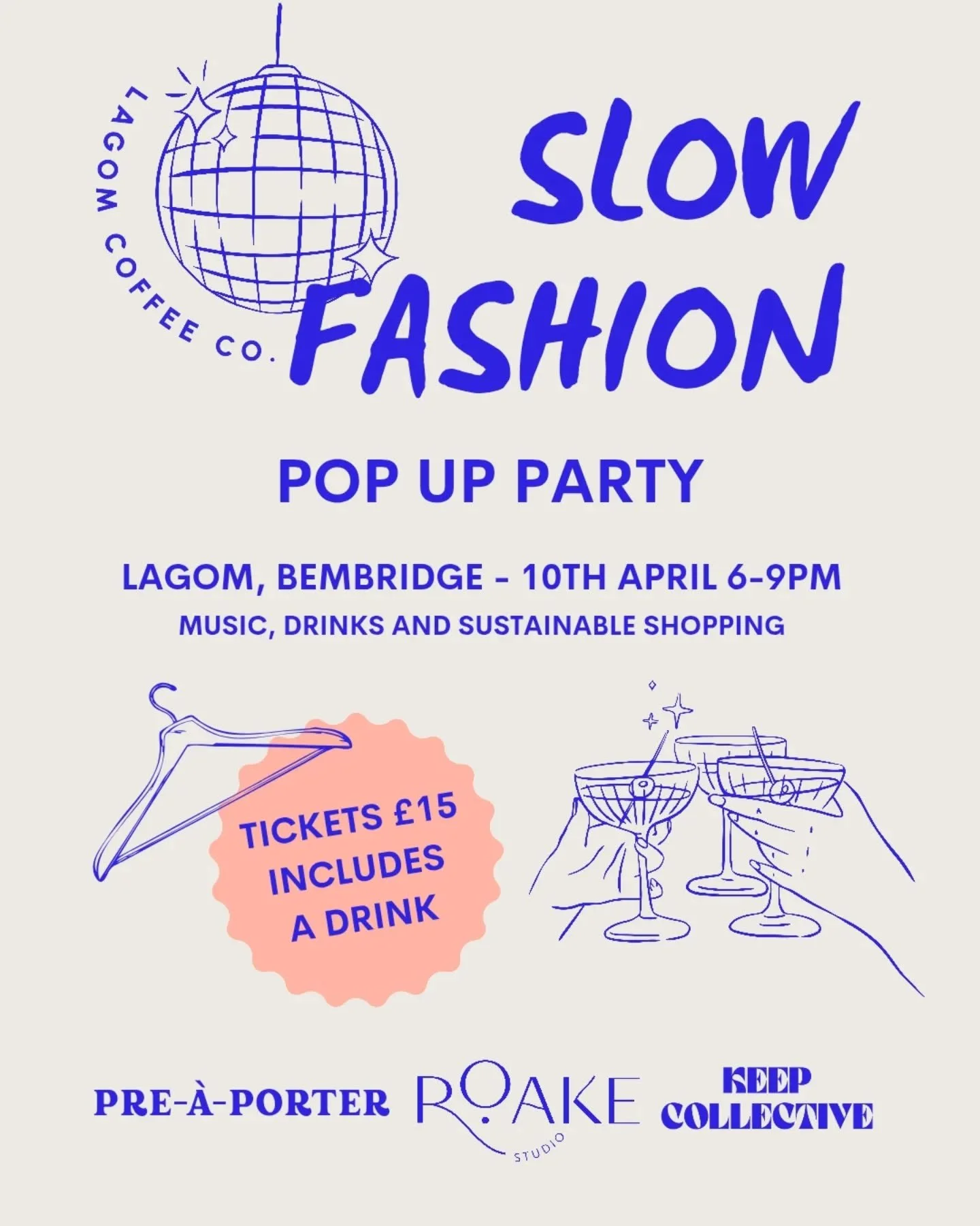 Slow Fashion Pop-up Party @lagomisleofwight

Join @ro.slowandflow @hannah.rochell @georgie.keep.sewing for an evening celebrating slow fashion: Discover unique handmade and pre-loved pieces while enjoying great music &amp; drinks.

This relaxed eveni