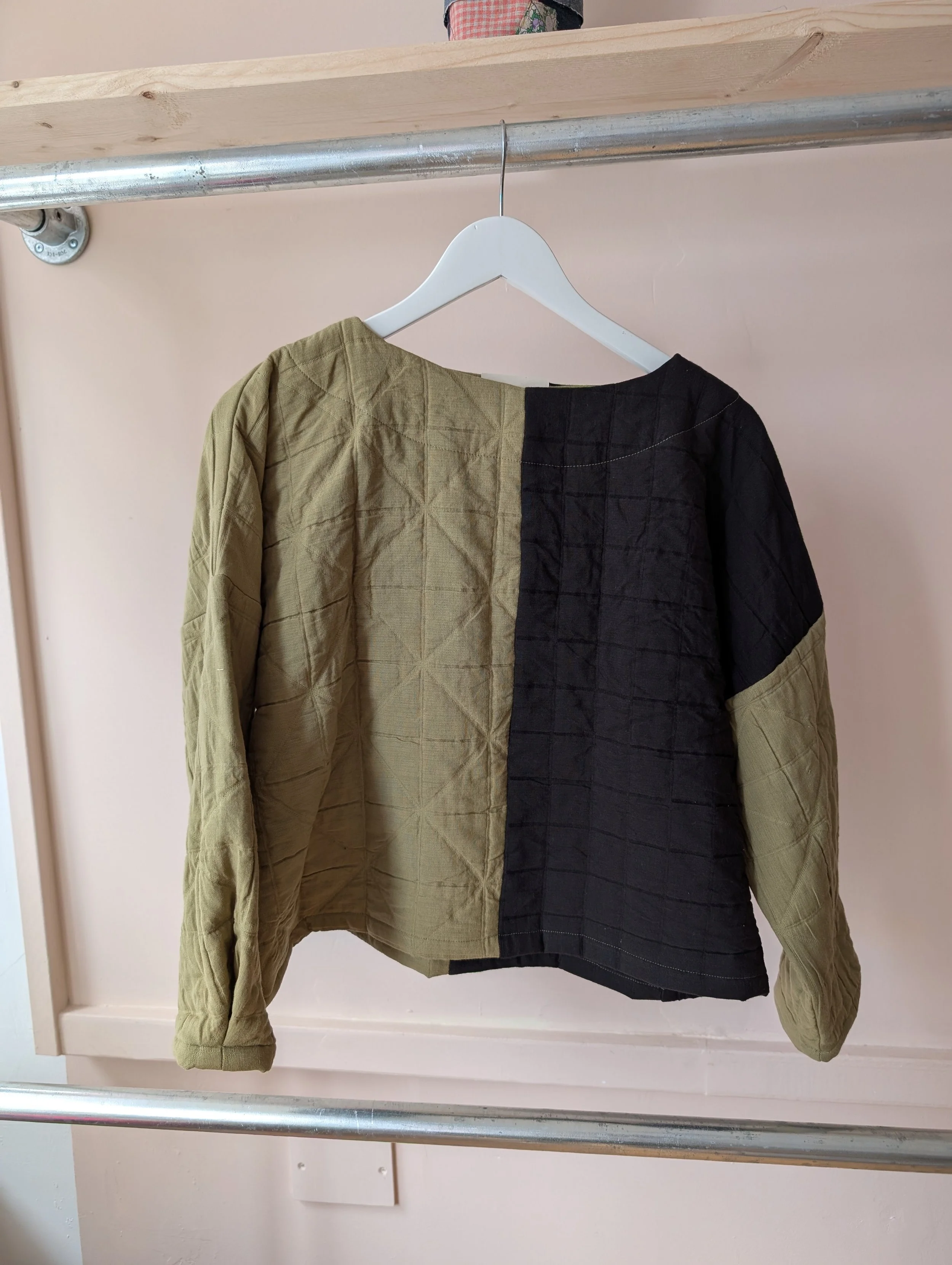 Elsie Jumper - Patch Black & Lichen - Small - ZERO WASTE