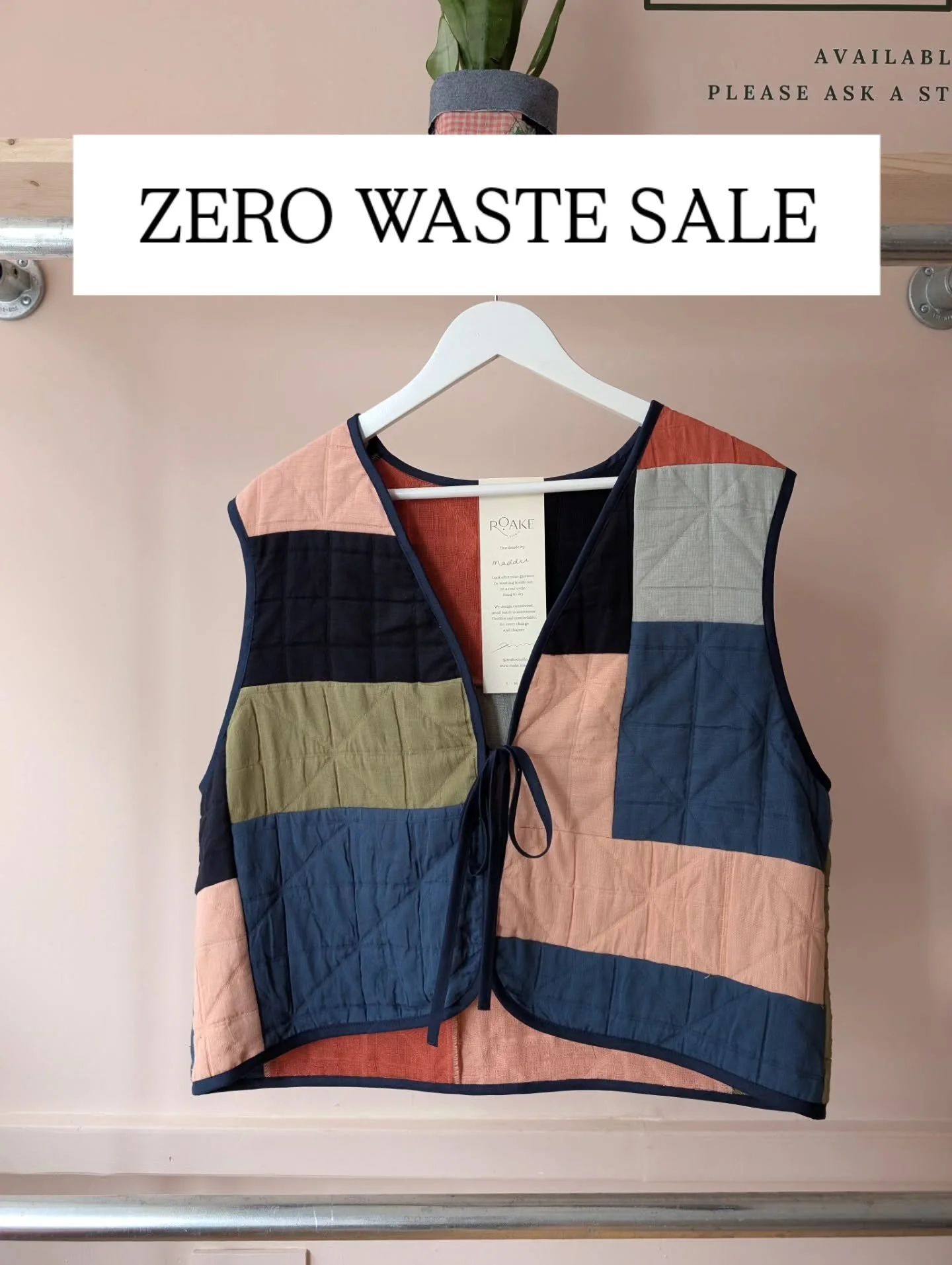 Here's a sneaky peak at some more of the garments that will be available in our exclusive Zero Waste sale later this week. These sales mean that nothing in our studio goes to waste, as we use every last scrap of material to make pieces for you to tre