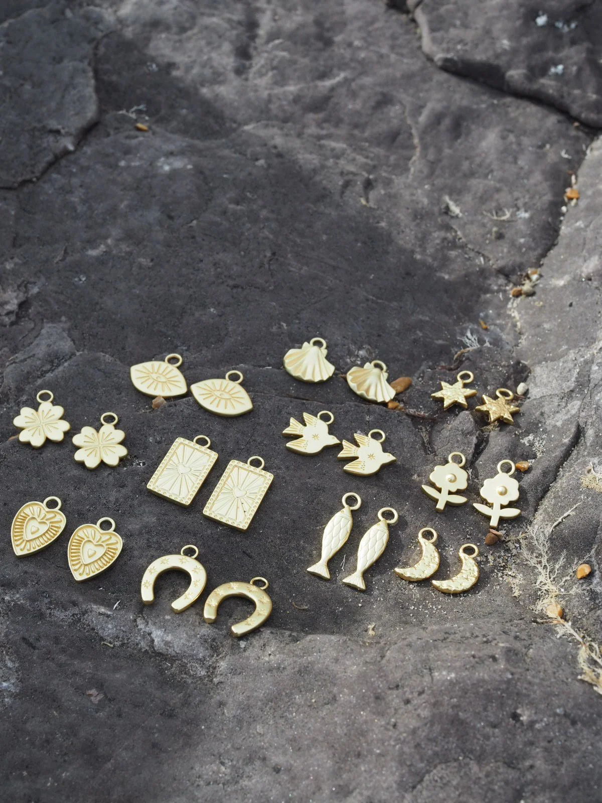 Gold Earring Charm Set - Add to your collection