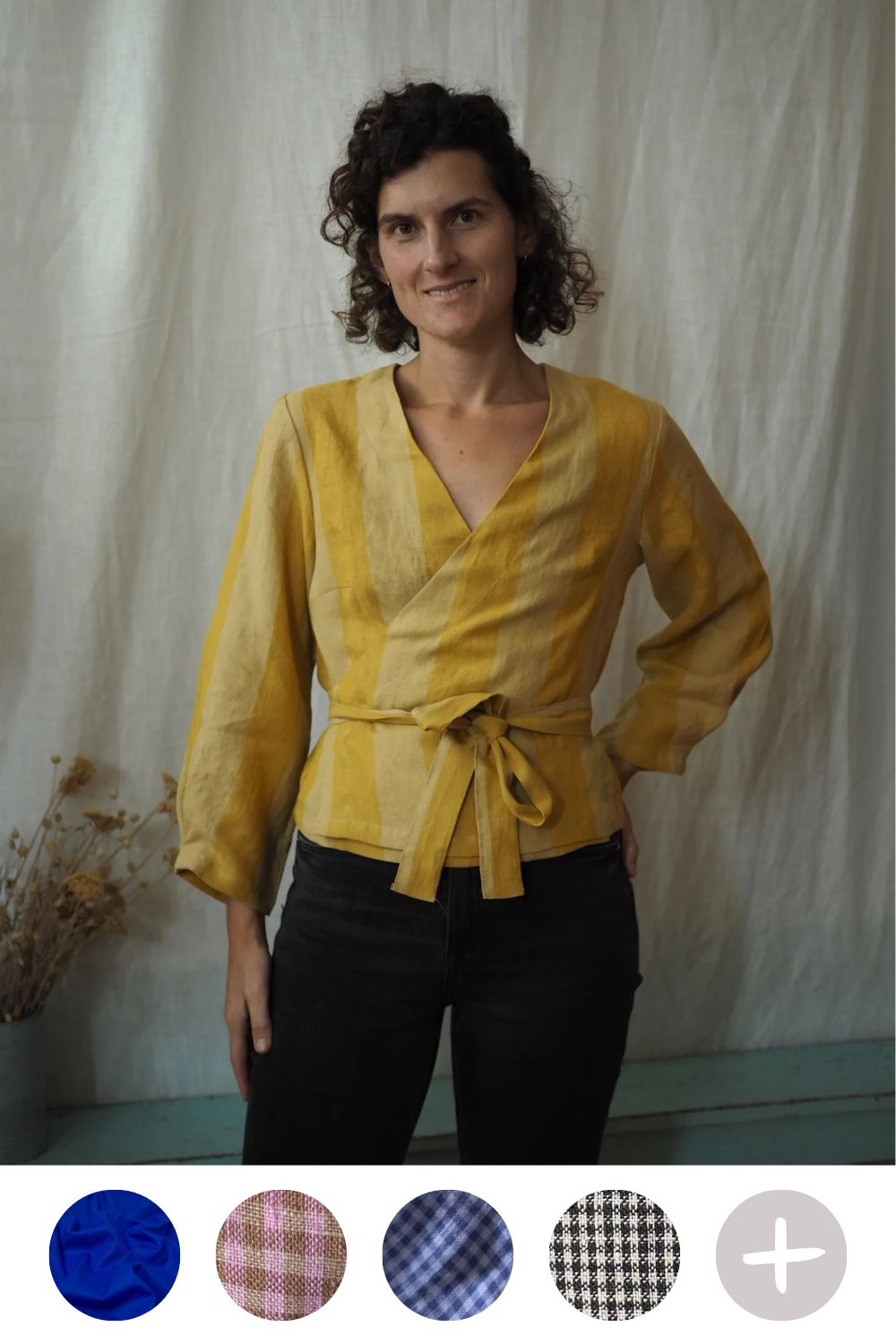 Winnie Wrap Top (Long Sleeve) - MADE-TO-ORDER