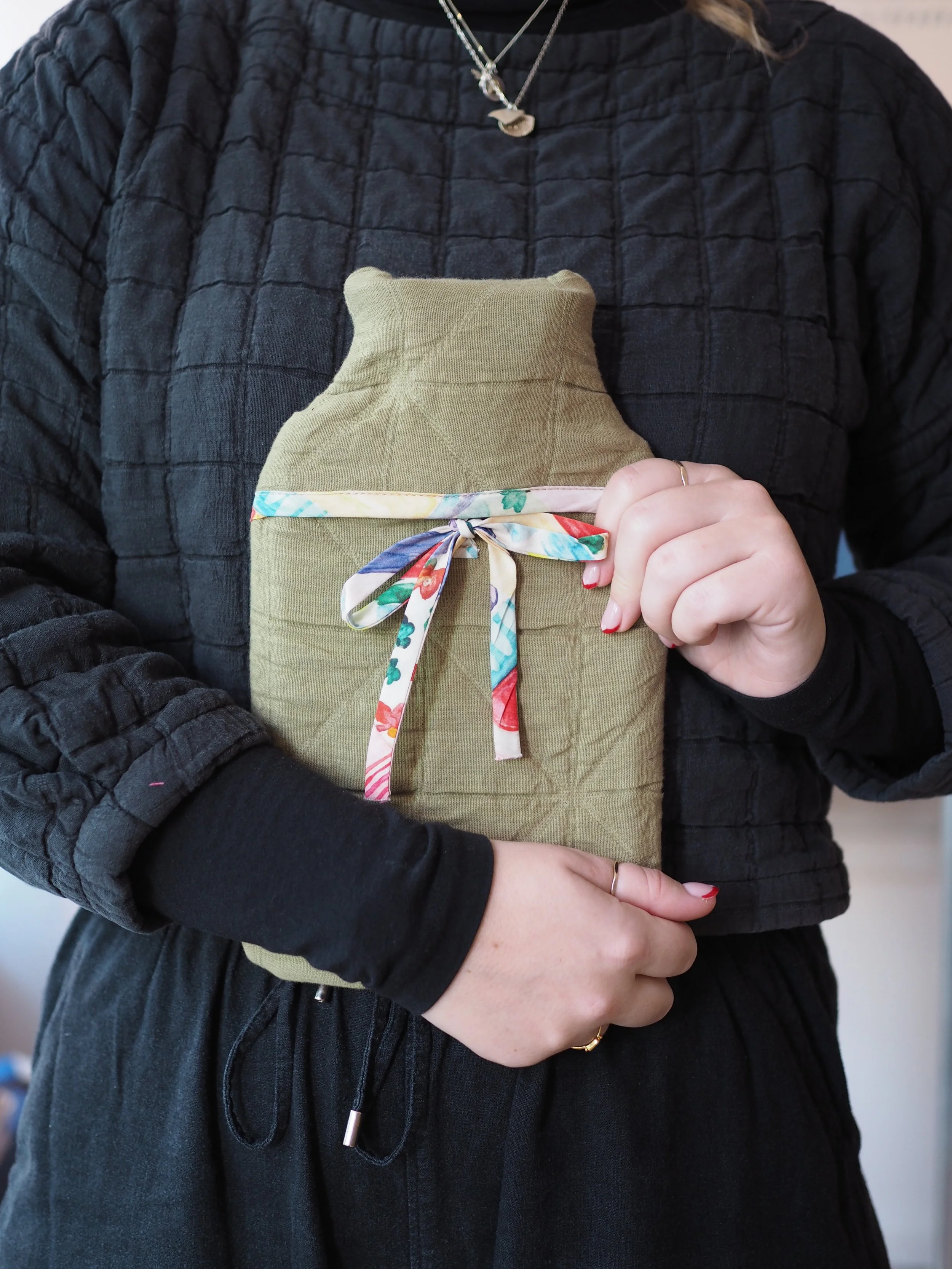 Mini Hot Water Bottle Cover with Bottle