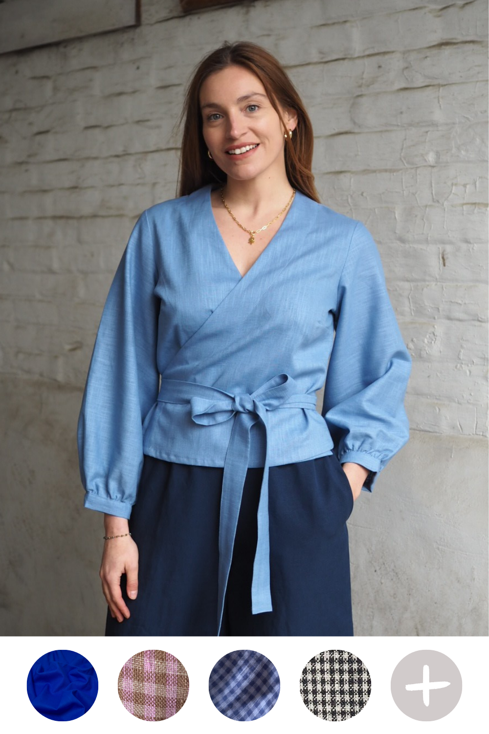 Winnie Wrap Top (Puff Sleeve) - MADE-TO-ORDER