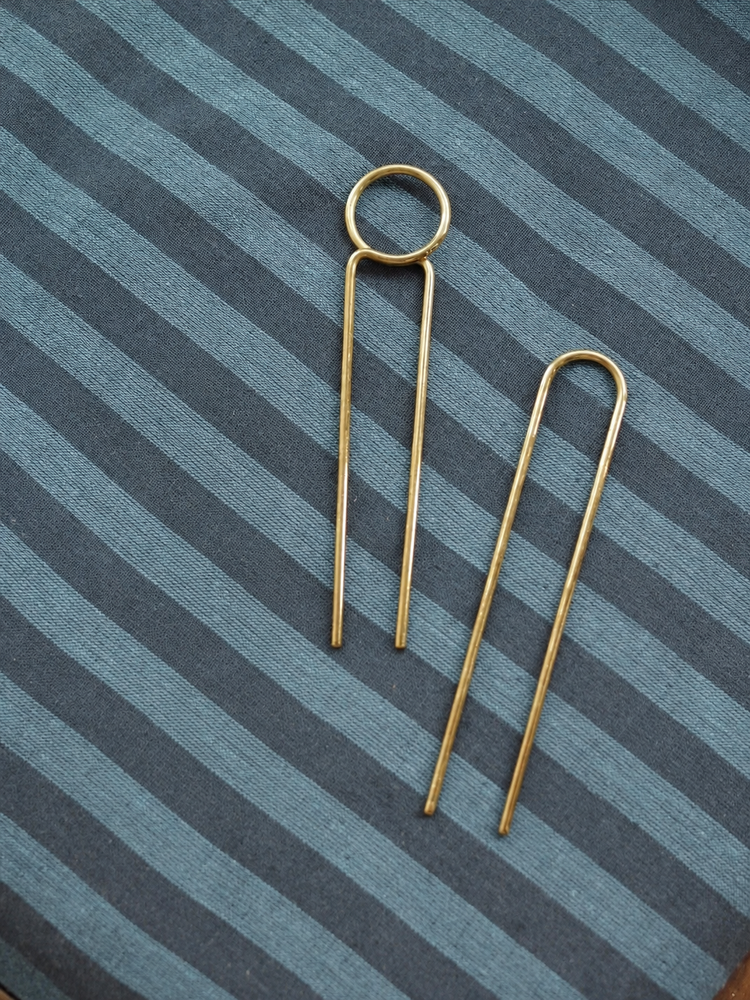 Mini-Pins Brass Hairpin Set of 2