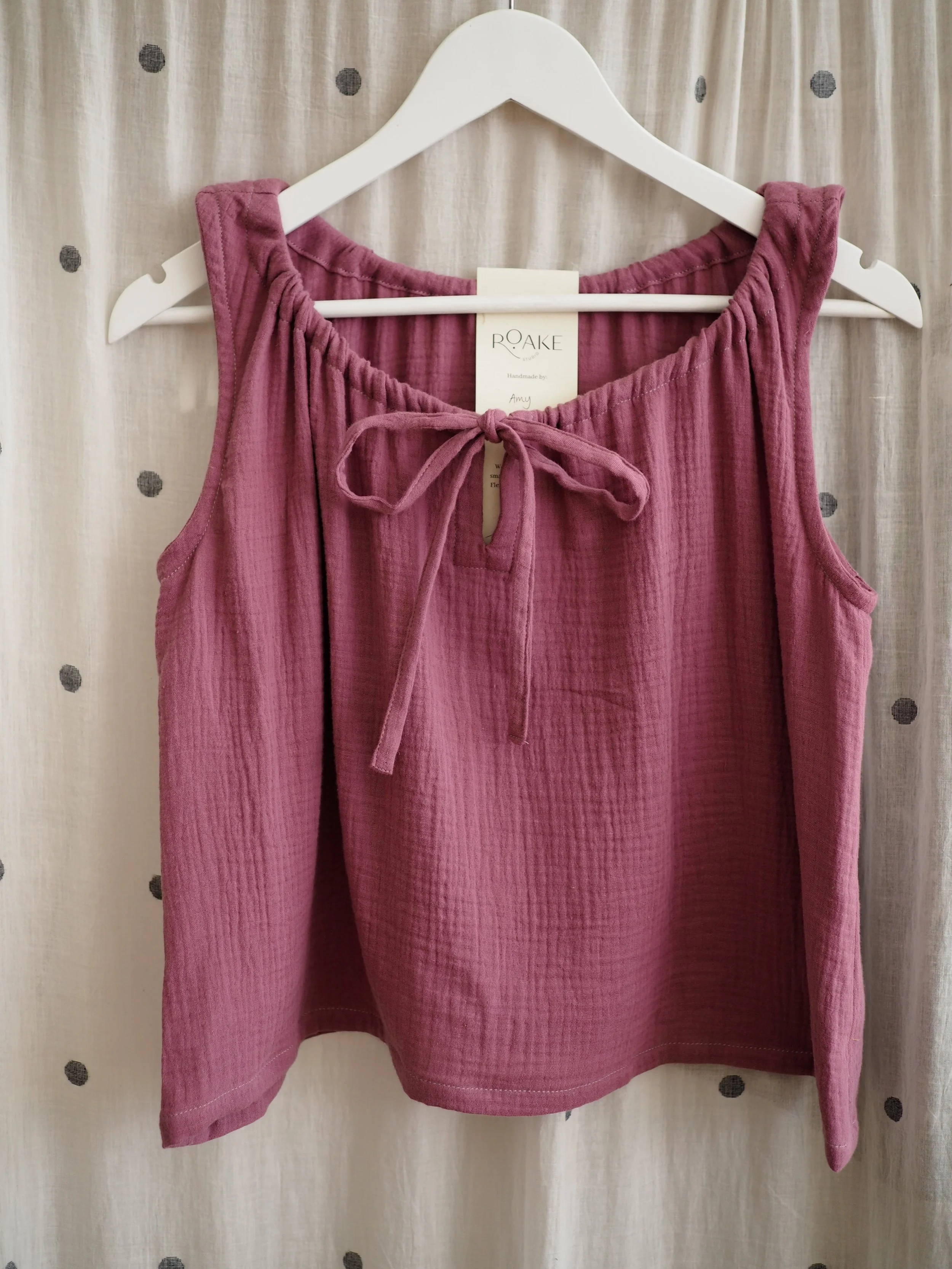 Charlie Top - Parma Violet Gauze - SMALL - ZERO WASTE