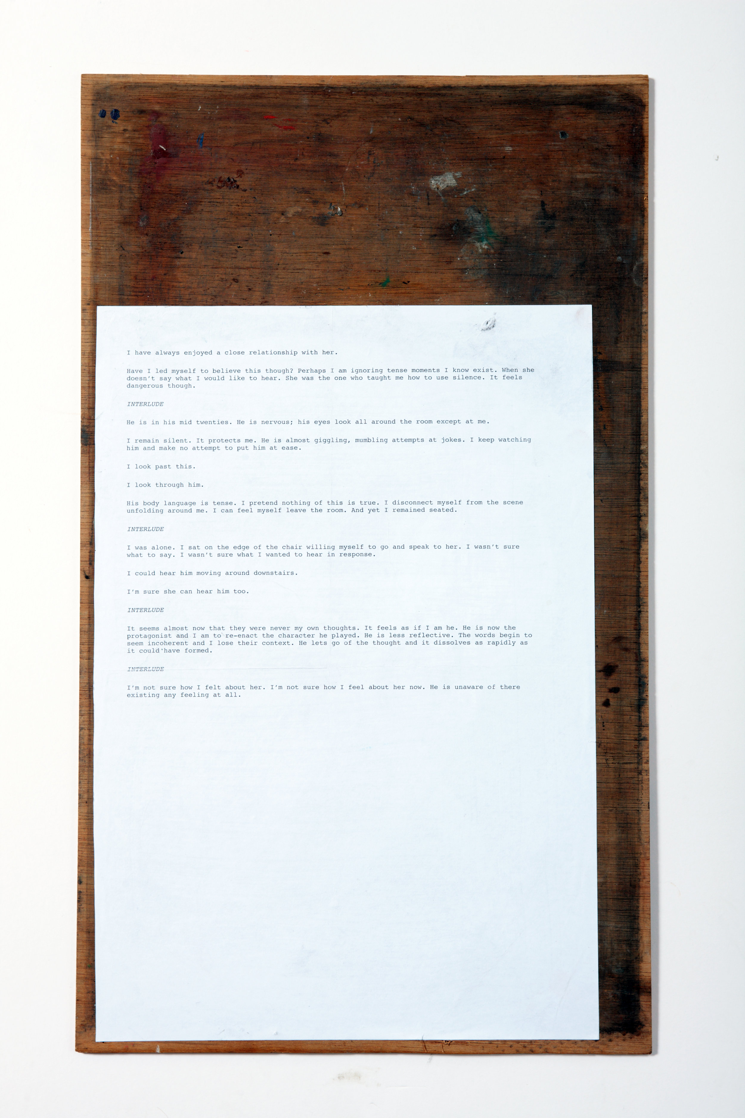 Interlude (text), 2011