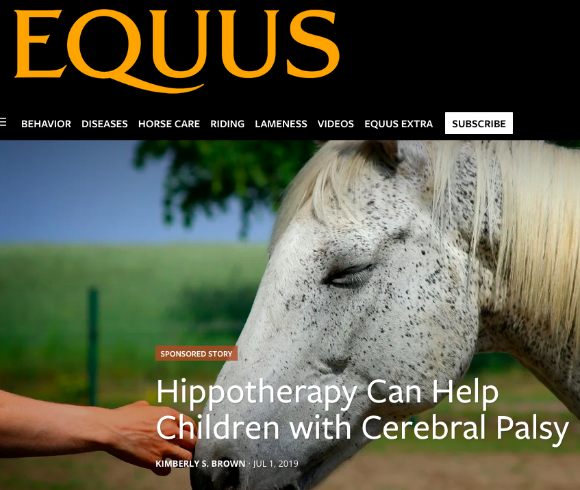 Hippotherapy Can Help Children with Cerebral Palsy