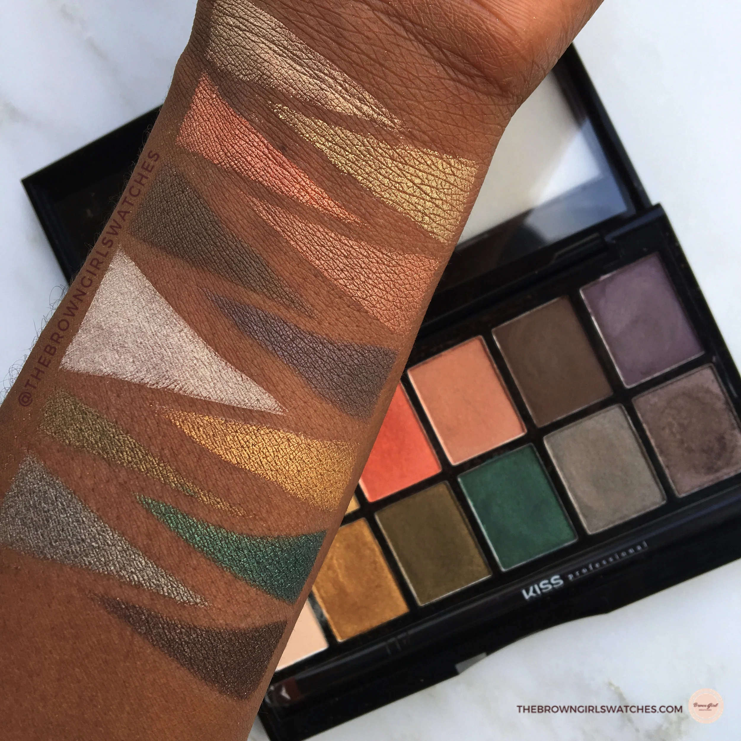 Swatches on Brown Skin