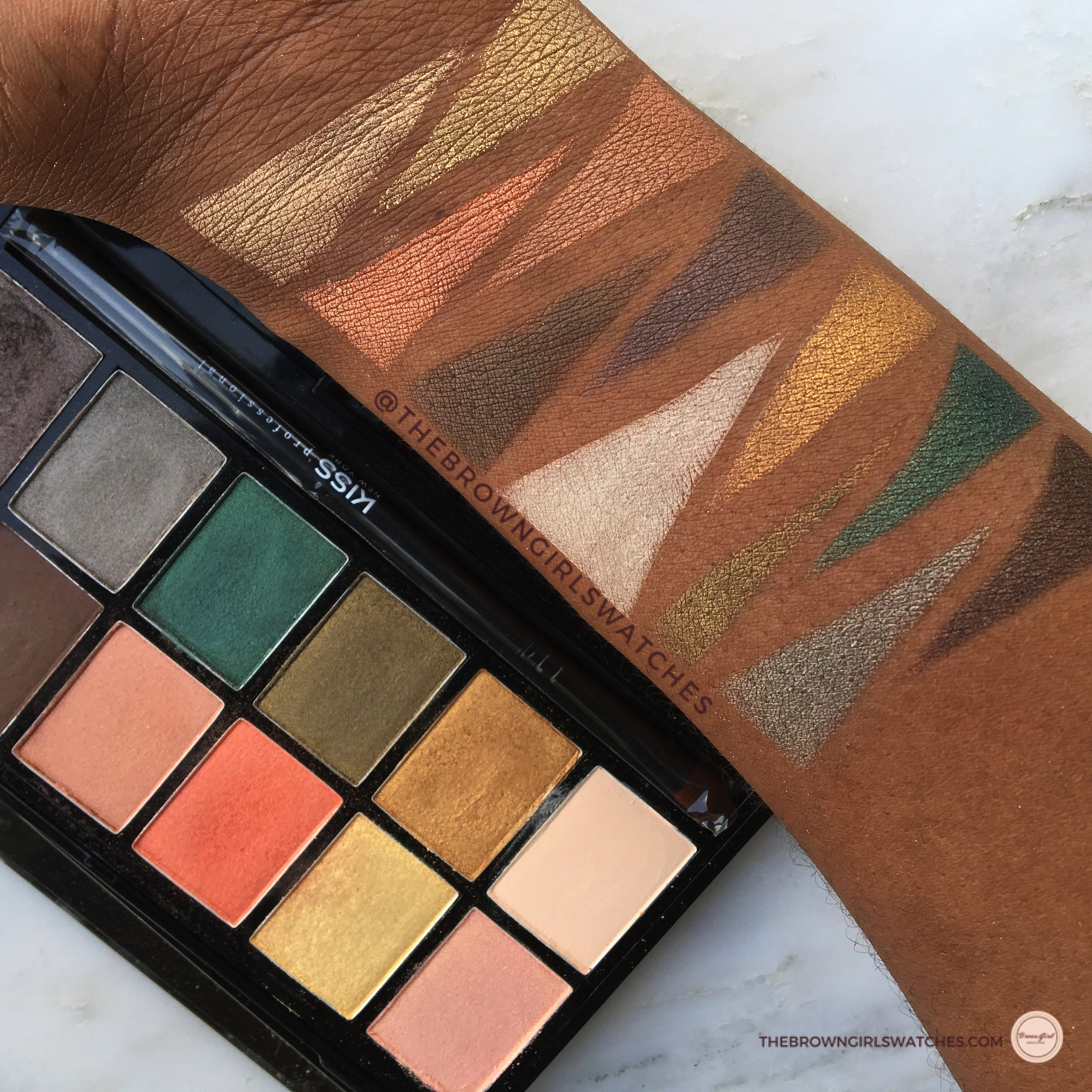 Swatches of the Goddess Palette in Demeter