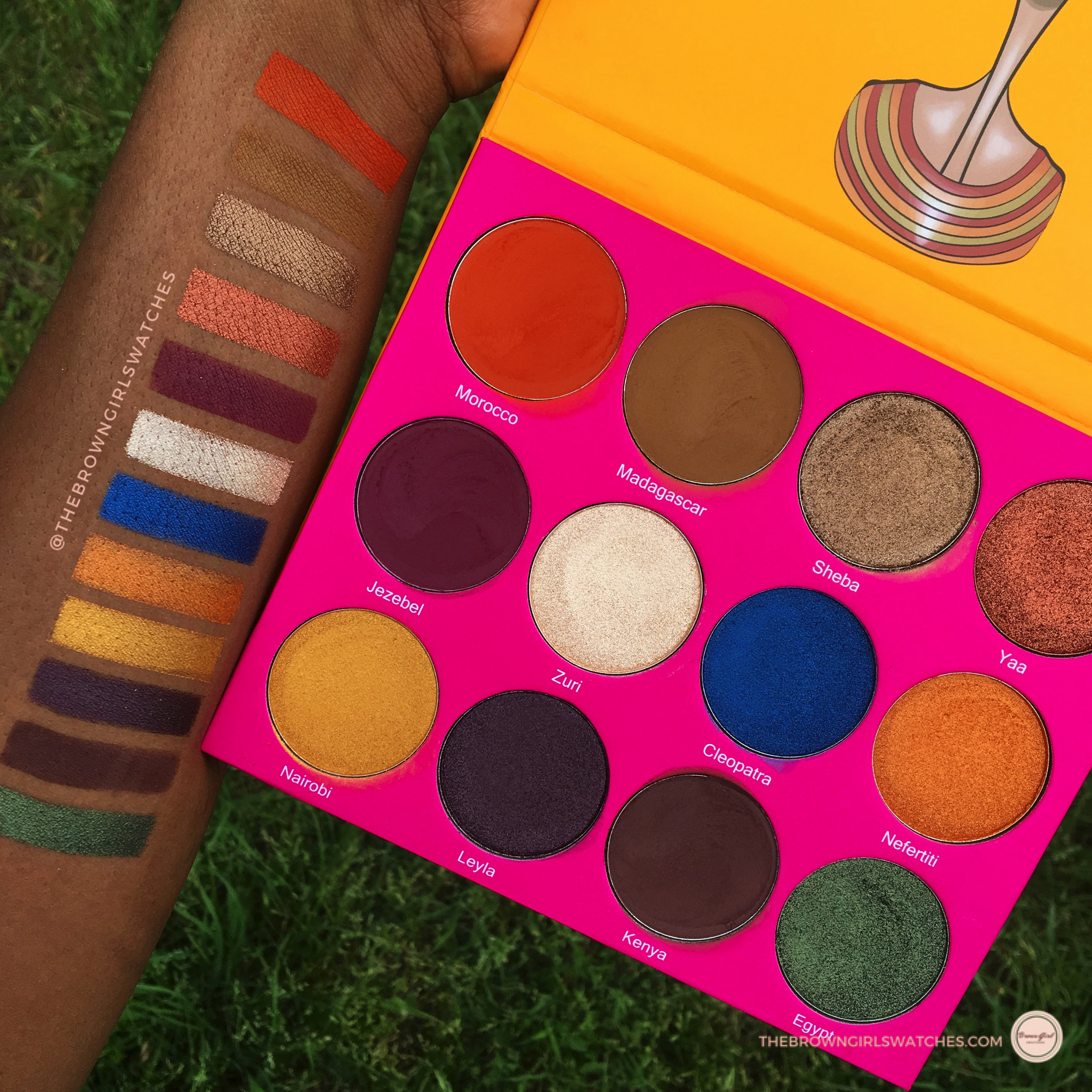 Nubian 2 Palette Swatches (NC50 Skin)