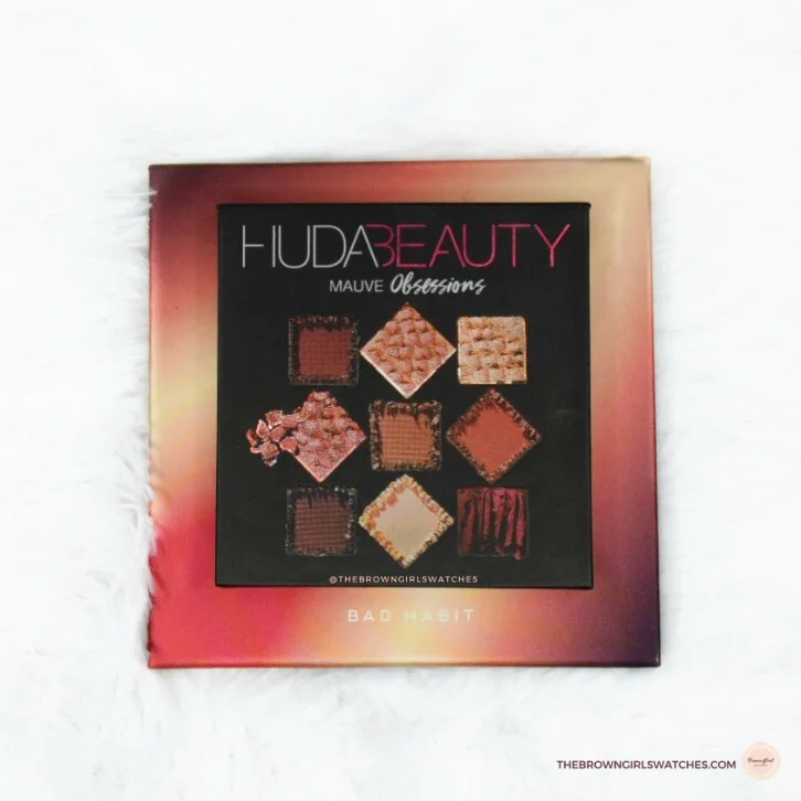 Huda Beauty Mauve Obsessions Size vs Bad Habit Beauty After Hours Size