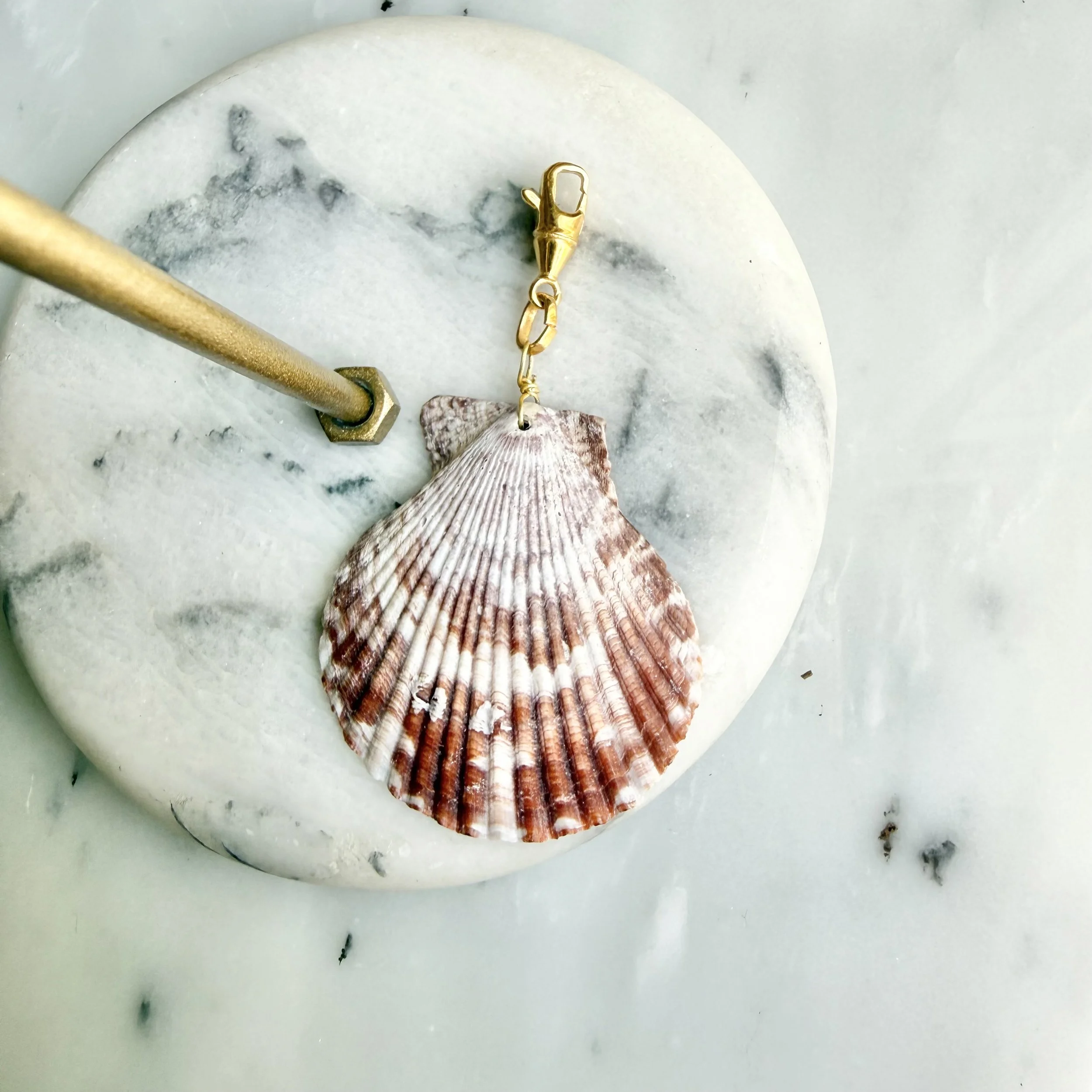 BR CHARM SHELLINA ROSE MARBRE