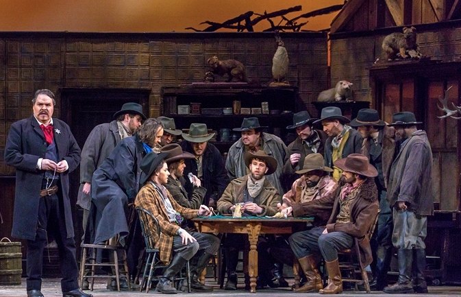  Michigan Opera Theatre: Sid in La Fanciulla del West   Director: Mario Corradi  Conductor: Stephen Lord  Photo: John Grigaitis 