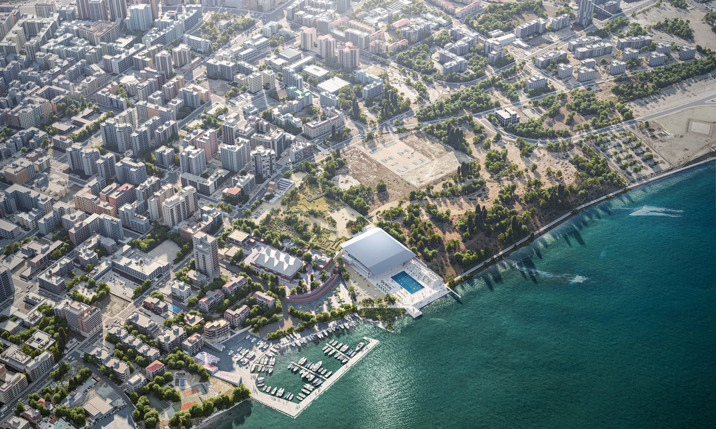 Mediterranean Games Bid Birds Eye Taranto Italy