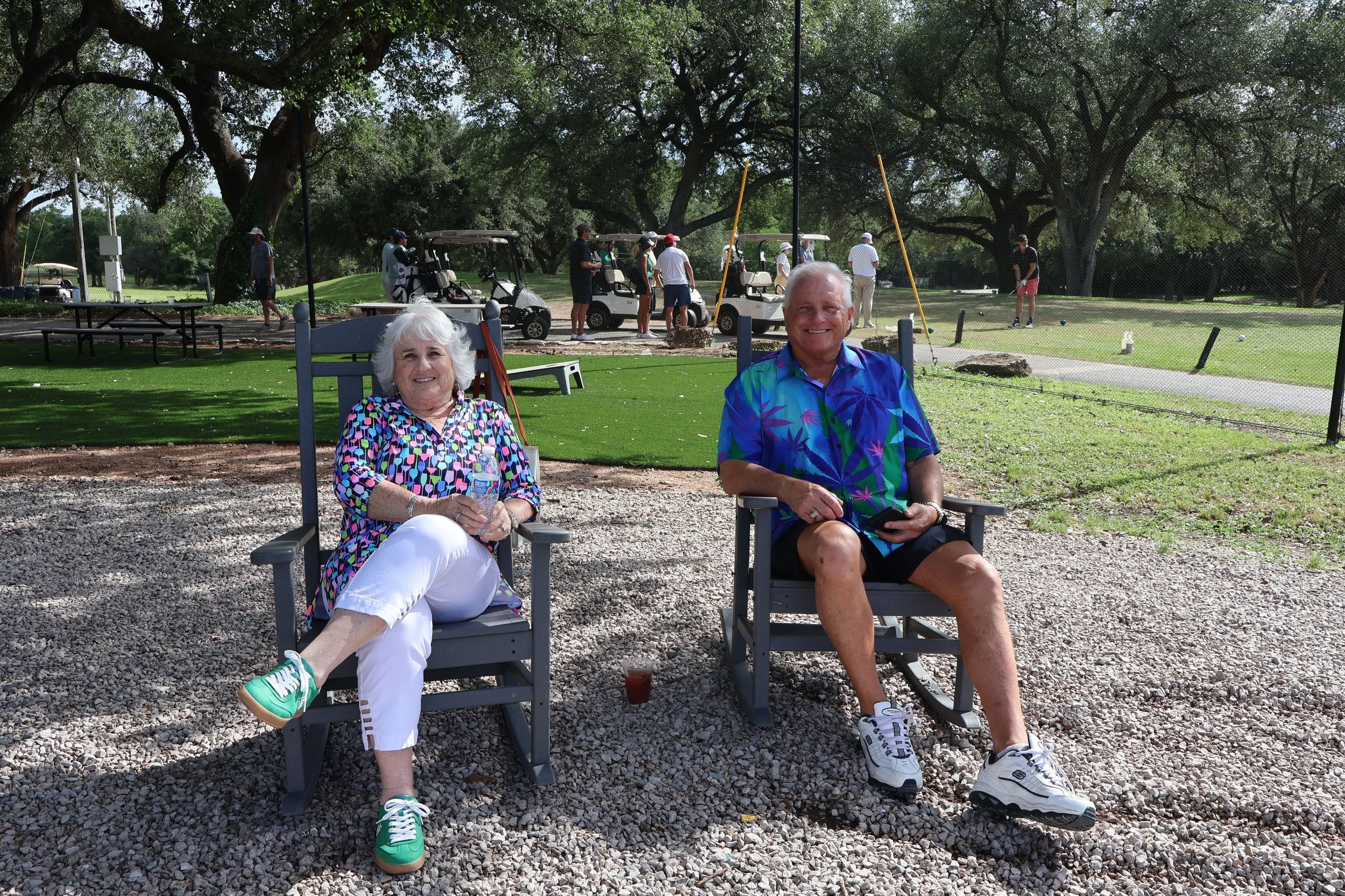 Neighbors walking over