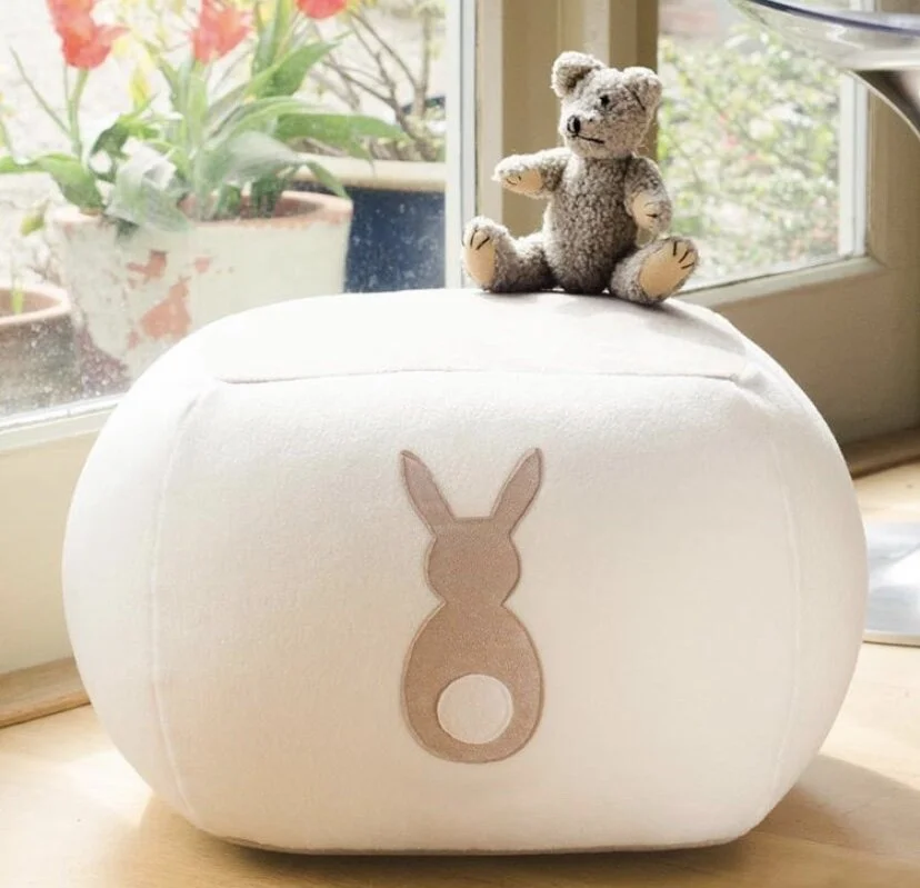 This gorgeous bunny beanbag is perfect for any nursery with a bunny rabbit theme. Not only is it stylish and aesthetically beautiful, but it’s also incredibly comfortable to sit on whilst reading your little one a bedtime story! You can buy it here