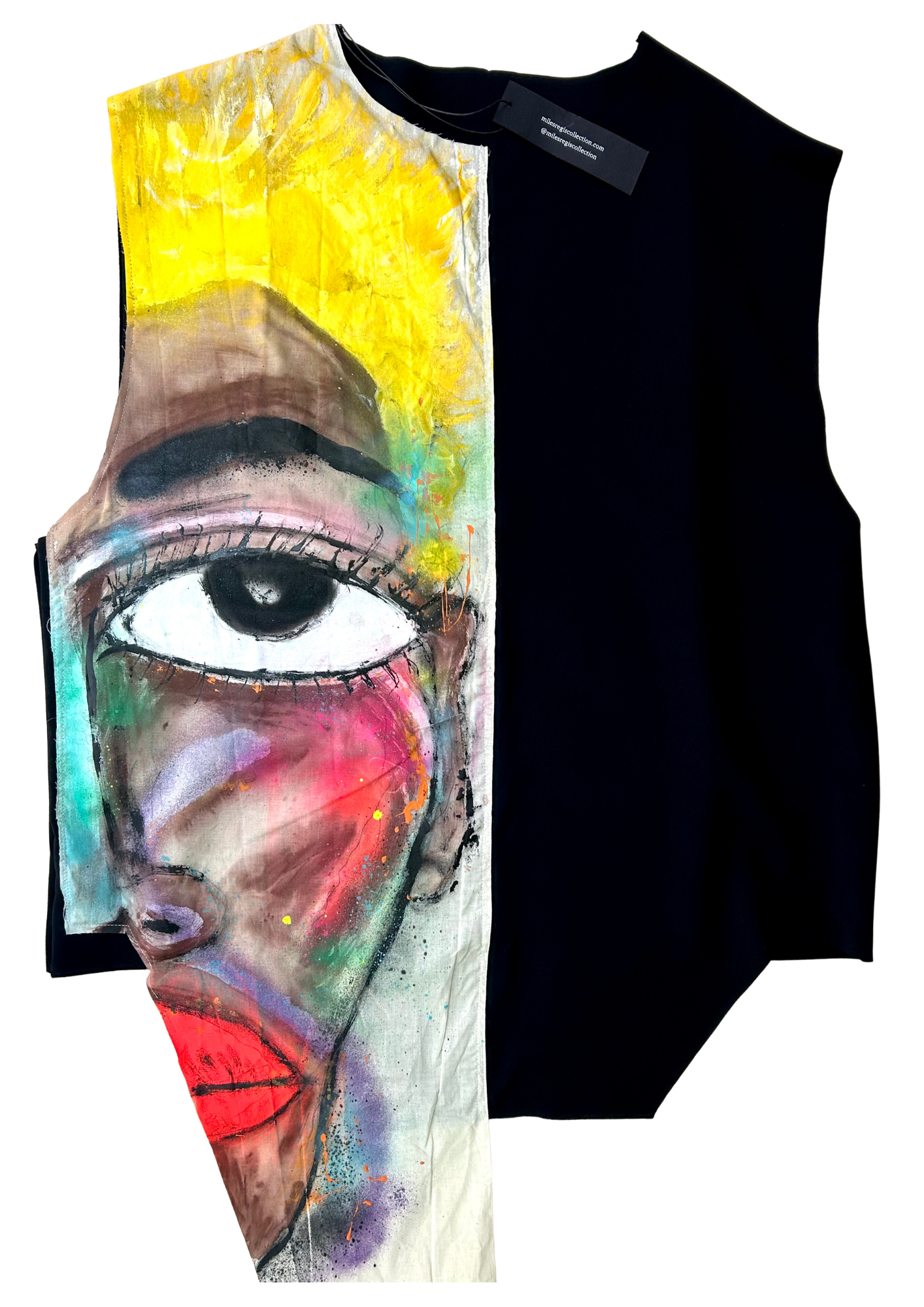Half Face Hand Painted Tank