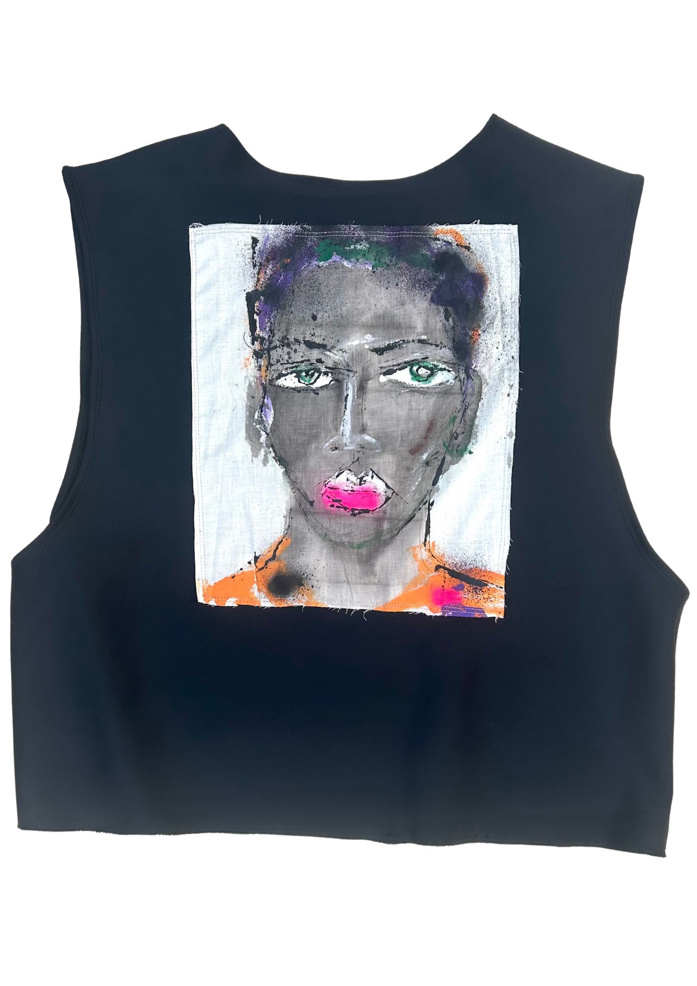 Hand Painted Cropped Tank