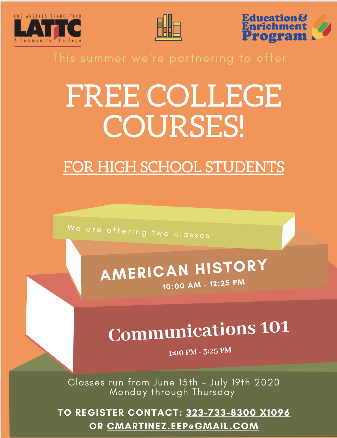 Free Summer College Courses for High School Students — West Angeles EEP