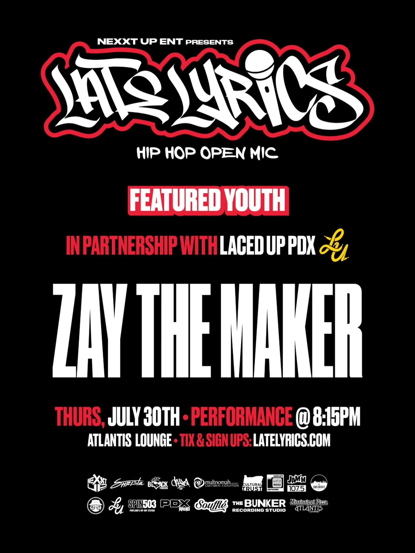 Don&rsquo;t meet us there, beat us there! Zay the Maker is going to be in full effect: dope beats, dope lyrics and a dope performance! We will have albums on us tonight to purchase as well! Come vibe with us!