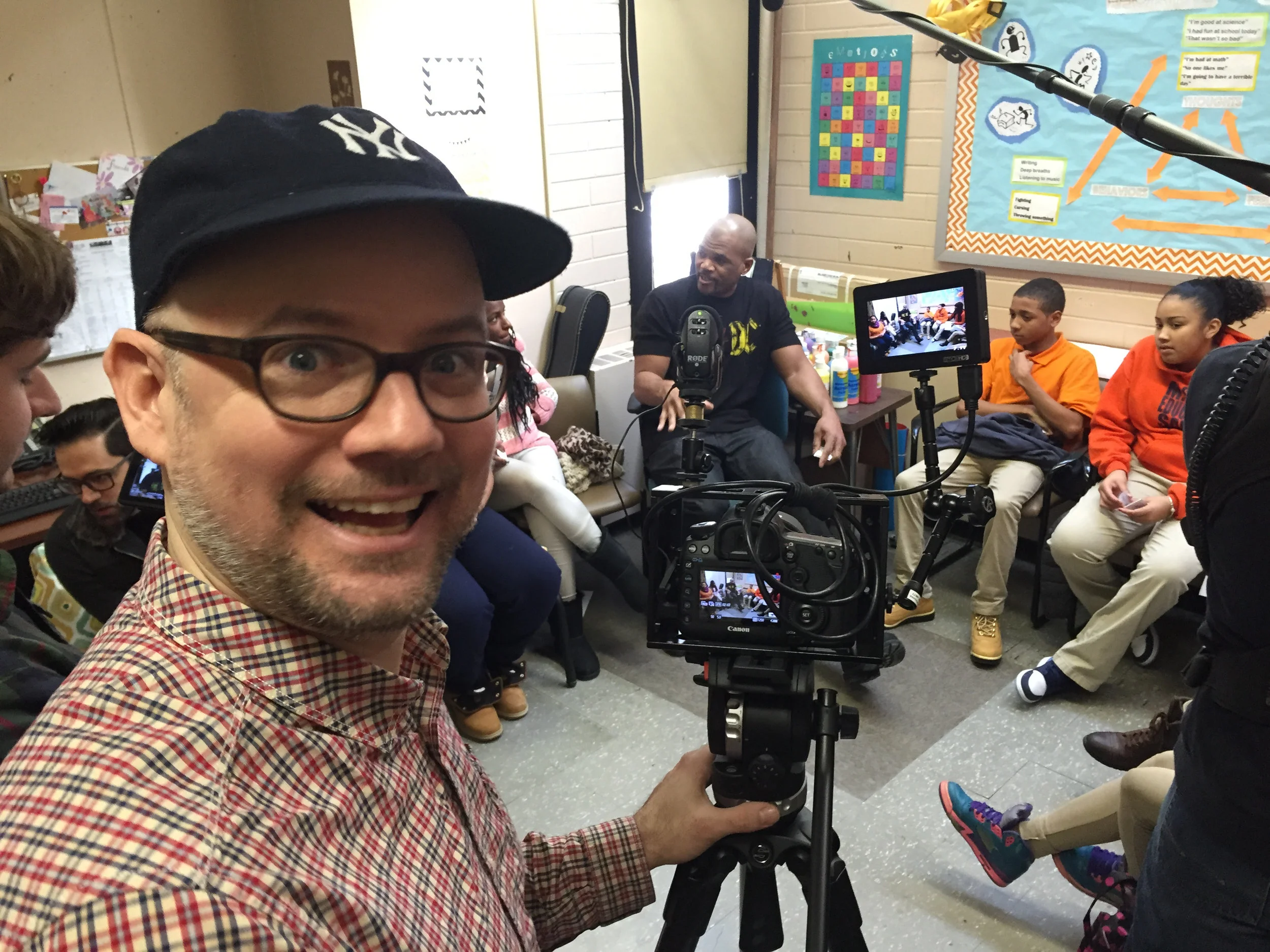 Darryl McDaniels talks to MS 53 Middle School