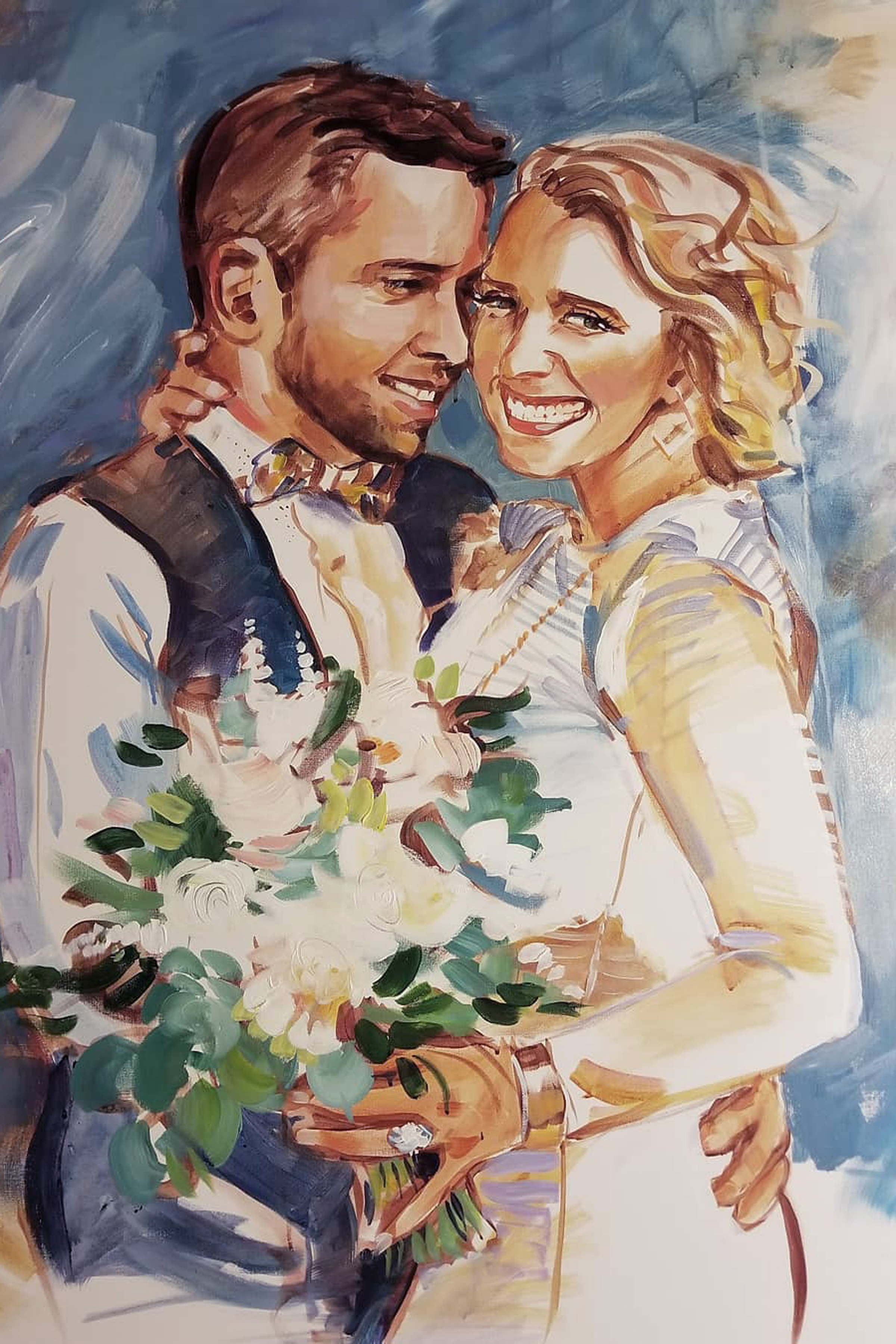 wedding portrait painting