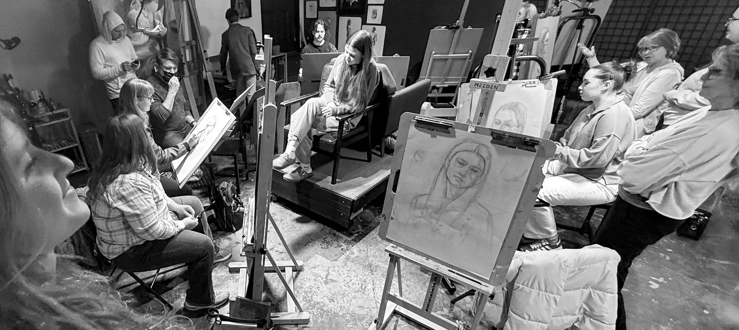 Atelier students and their work