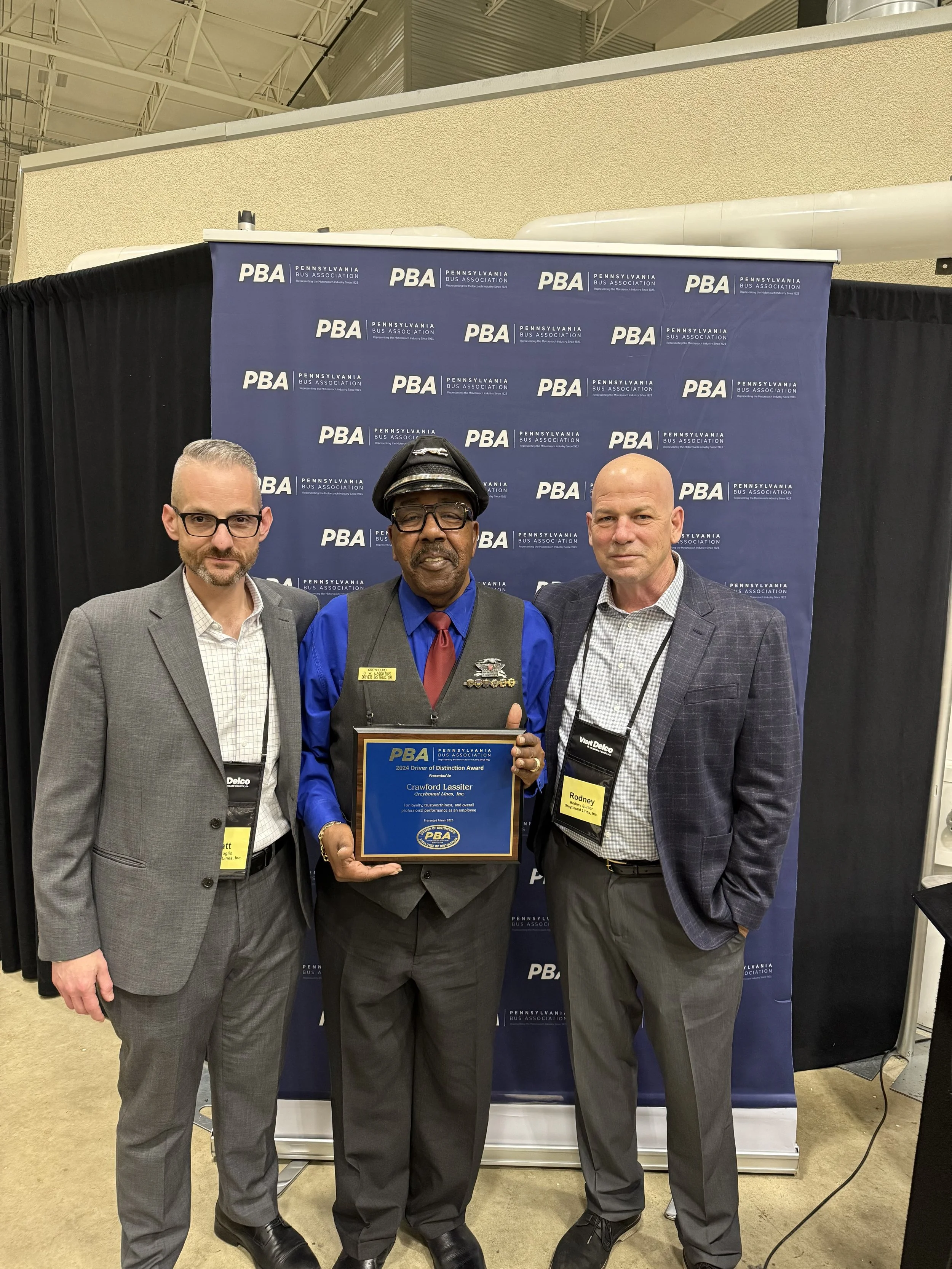  Greyhound’s Crawford Lassiter Receives Top Driver Honor from Commercial Vehicle Safety Alliance