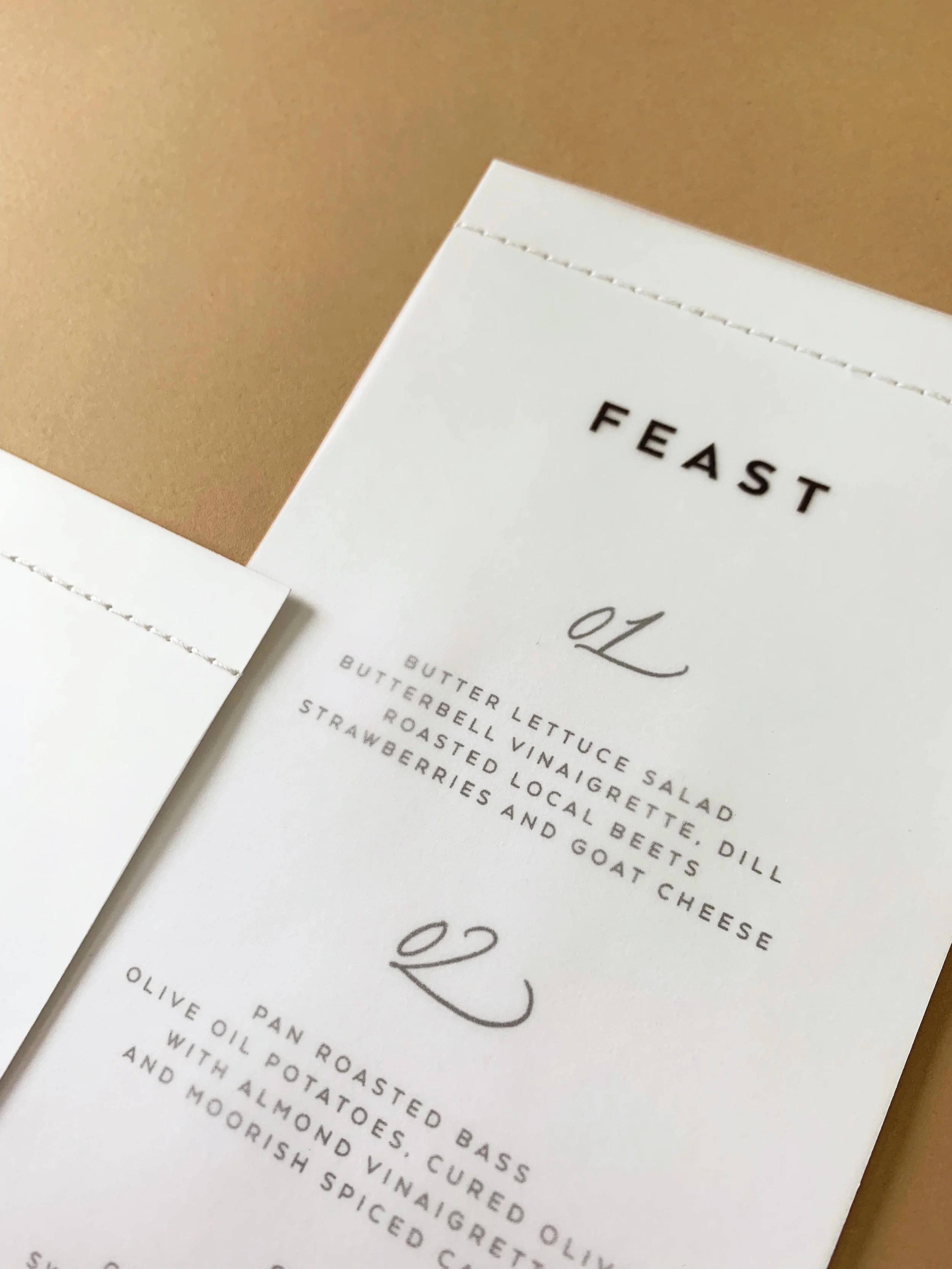 Maeve Semi Custom Menu by MBOJ Studio