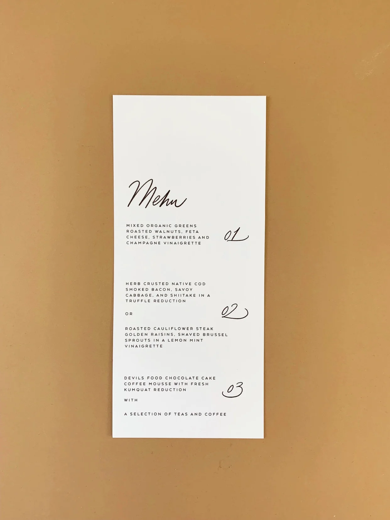 Margo Semi Custom Menu by MBOJ Studio