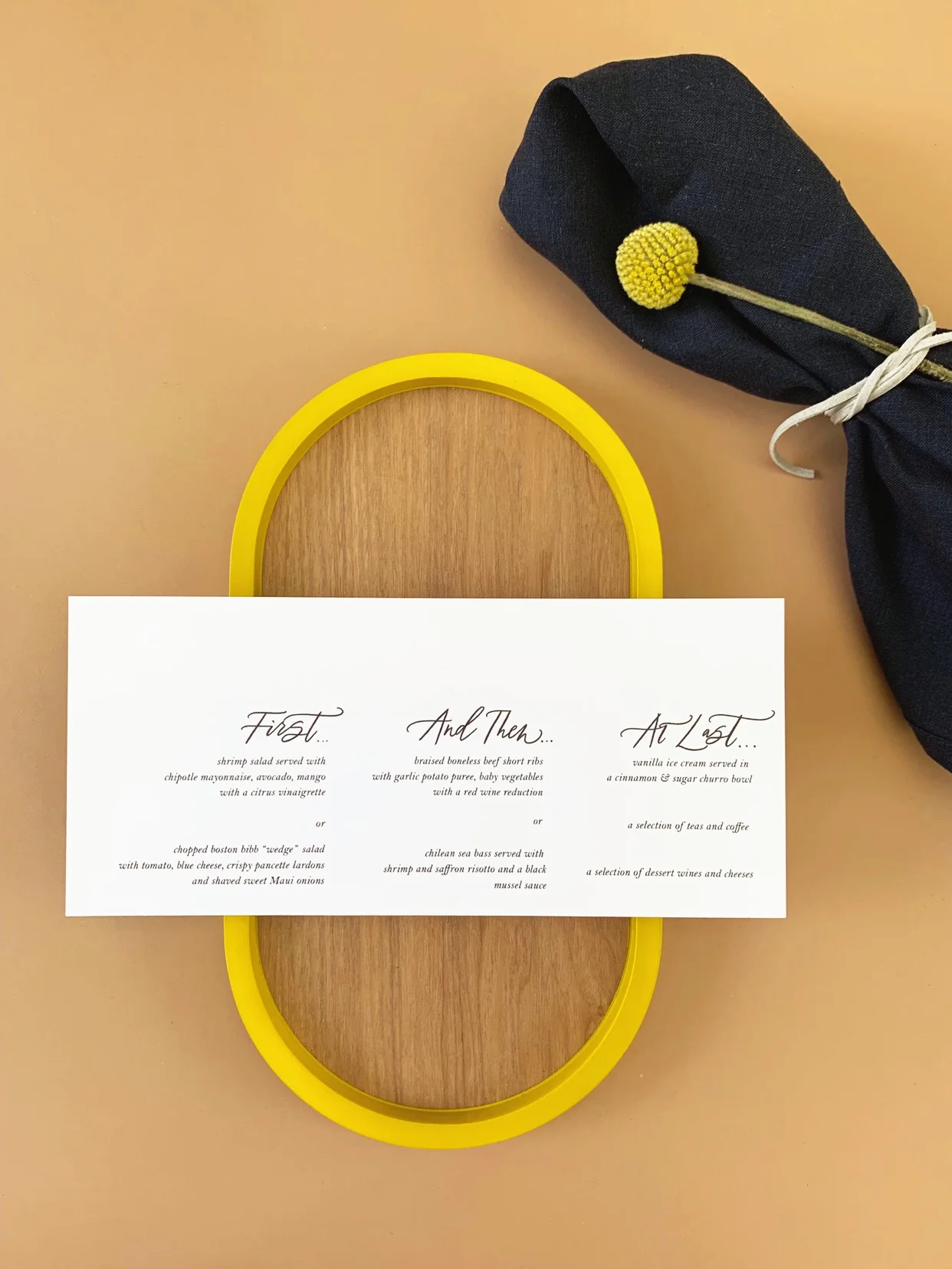 Lucia Semi Custom Menu by MBOJ Studio