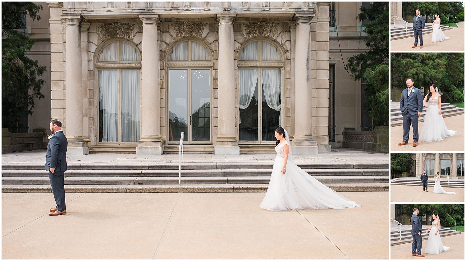 new jersey outdoor wedding, Monmouth University Wilson Hall, natural light photographer, film photographer