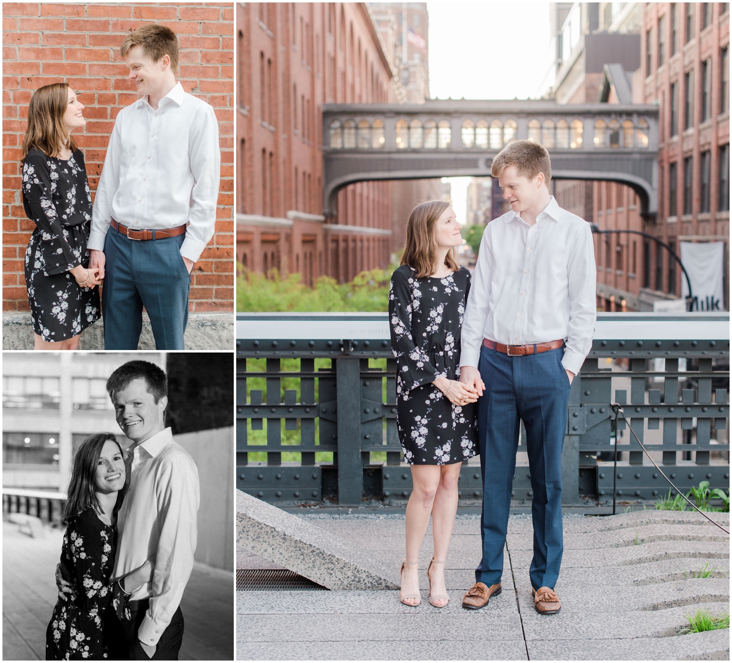 new york city_high line_engagement photography session