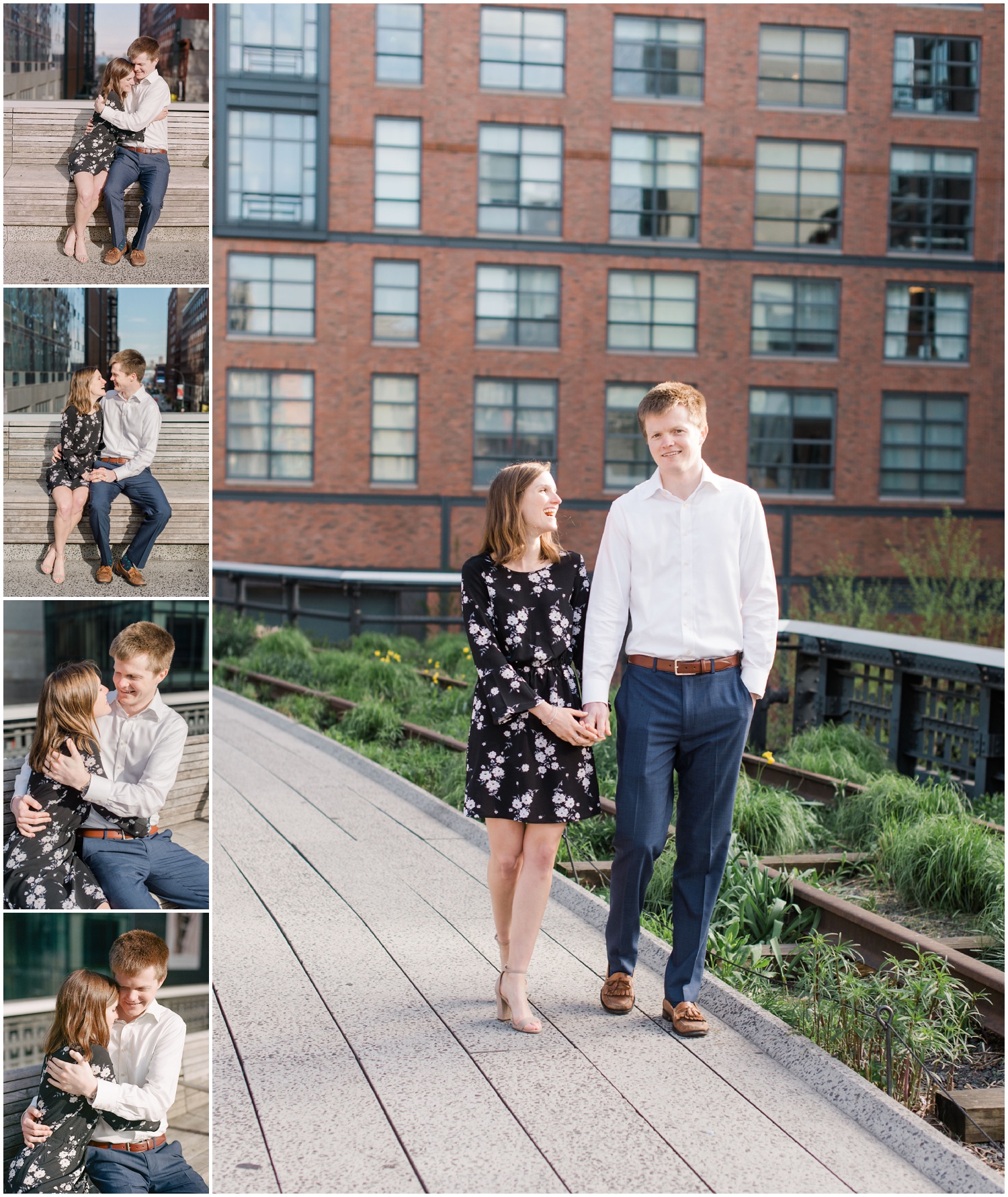 new york city_high line_engagement photography session