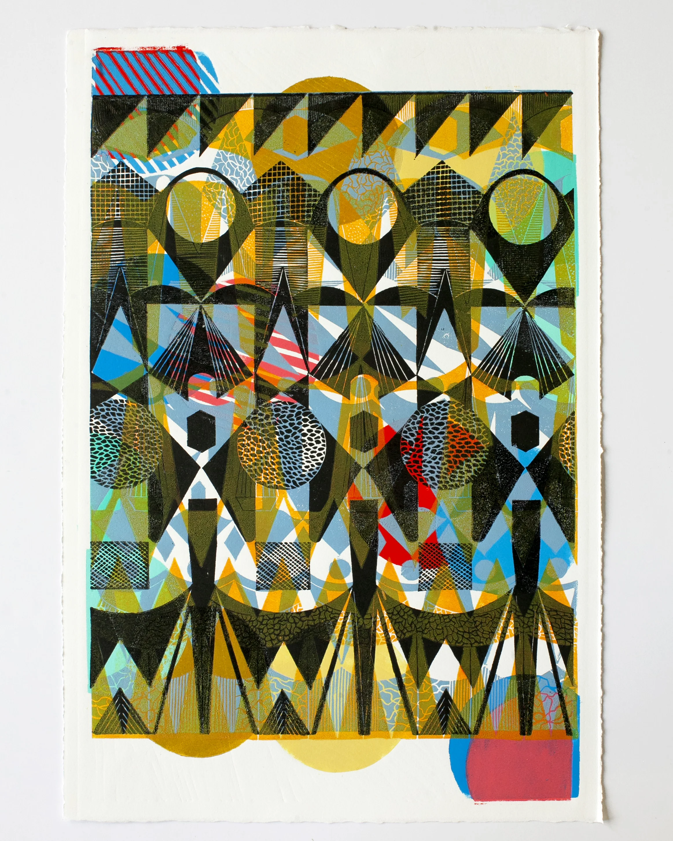 Troy Lovegates ”Variable Editions #59” Linoleum Print on Paper. 22 x 15 Inches. Unframed. Signed. 2019.