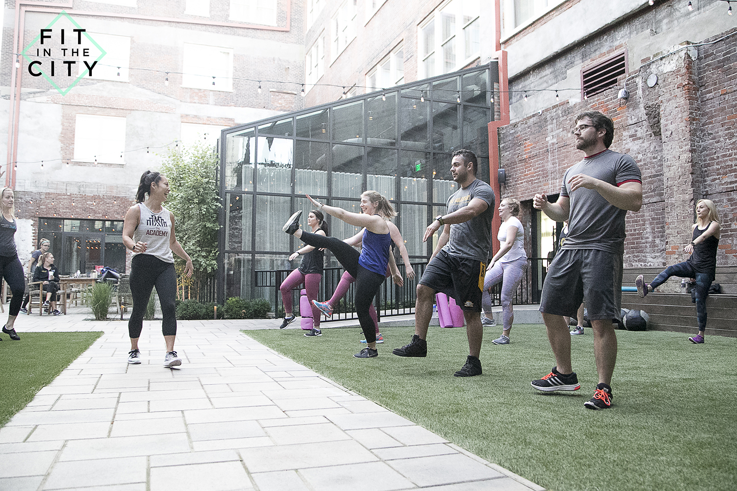 In honor, here is one of my favorite photos of #FitintheCity at Hotel Covington.