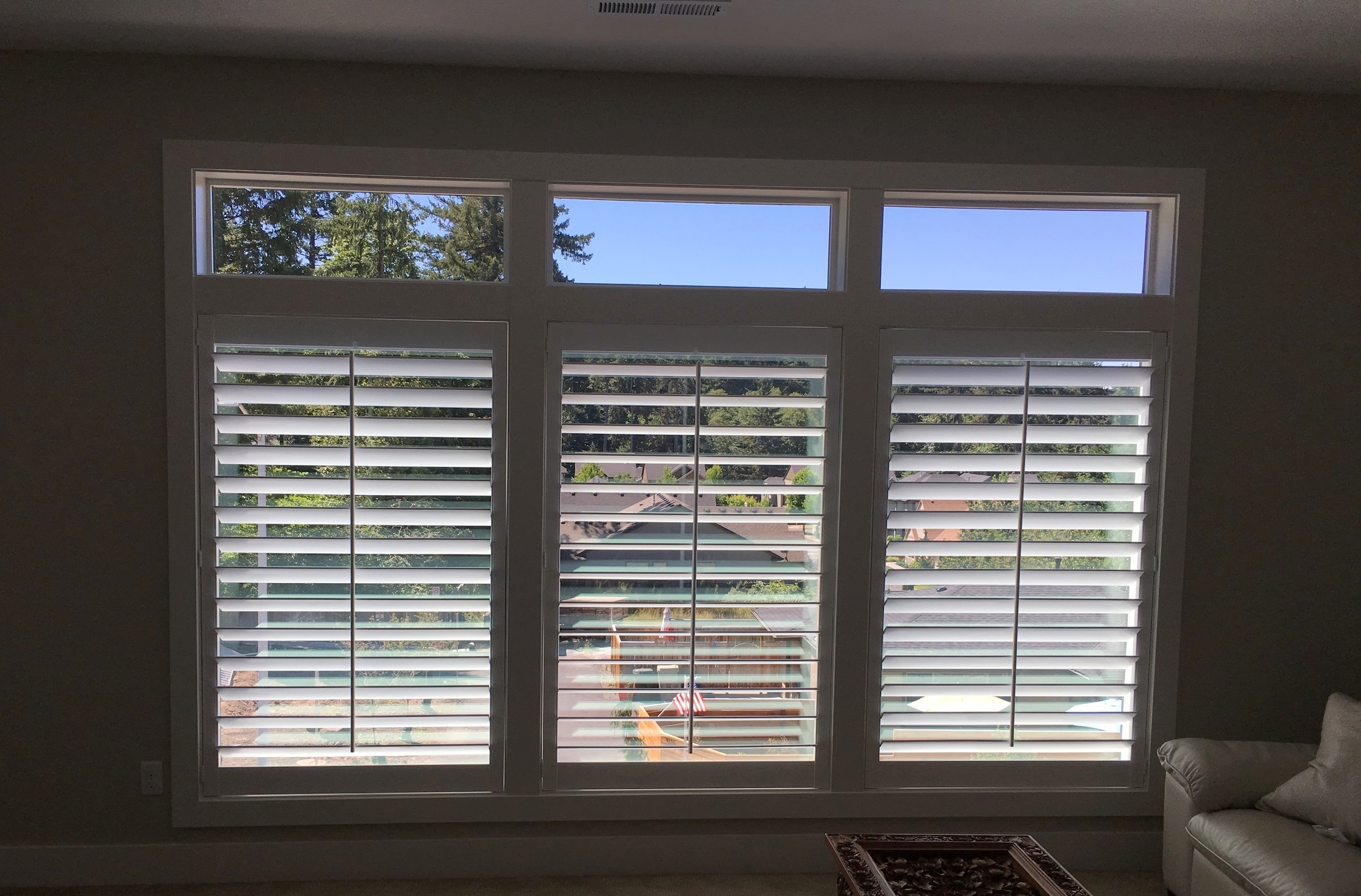 Great room shutters