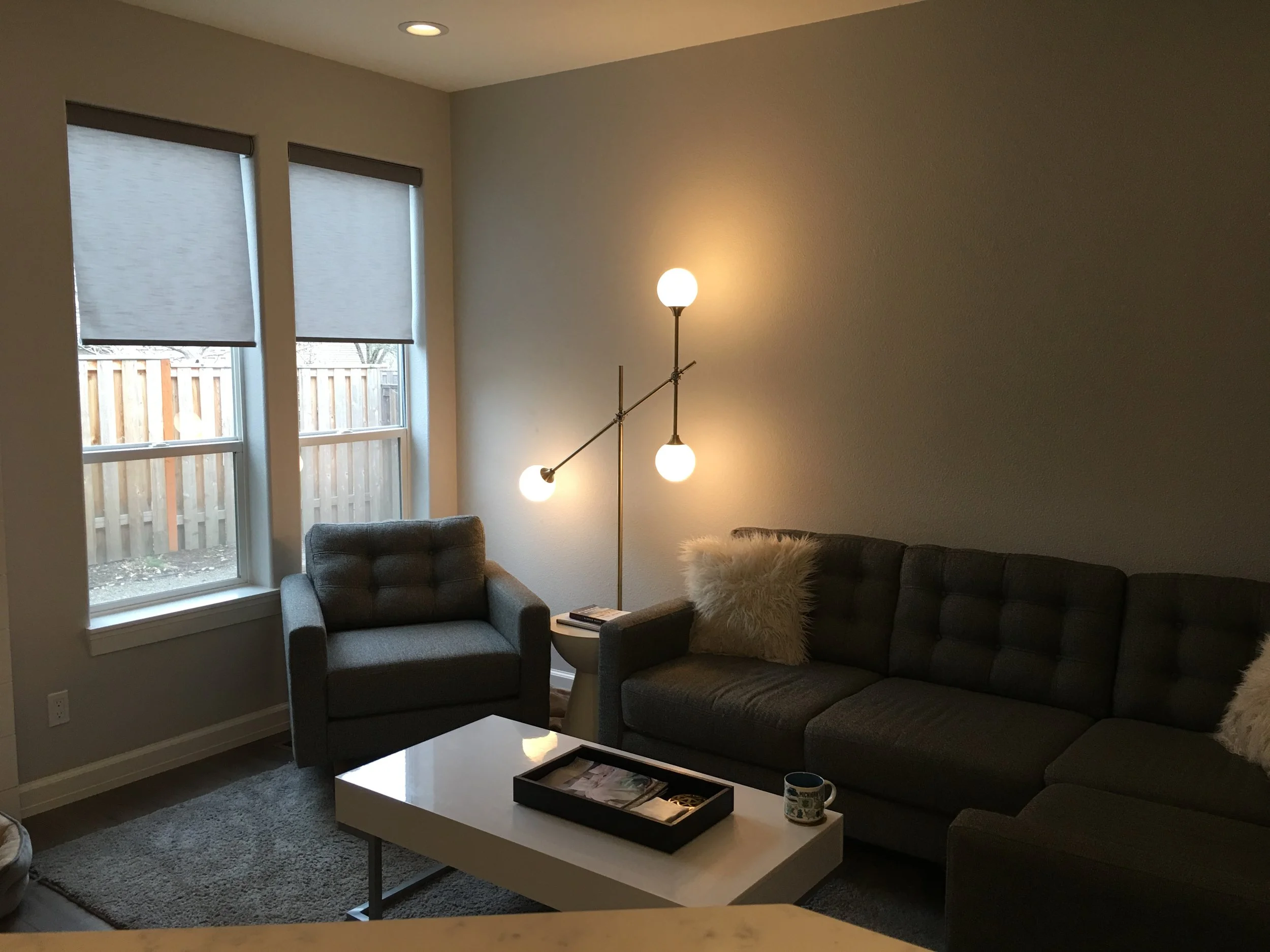 Roller Shades Installed