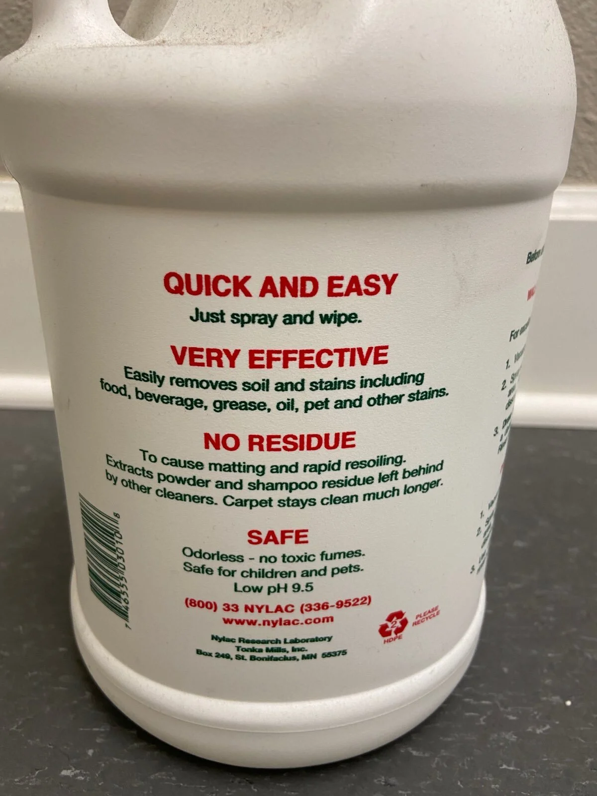 Nylac Carpet Cleaner — Koeber's Interiors