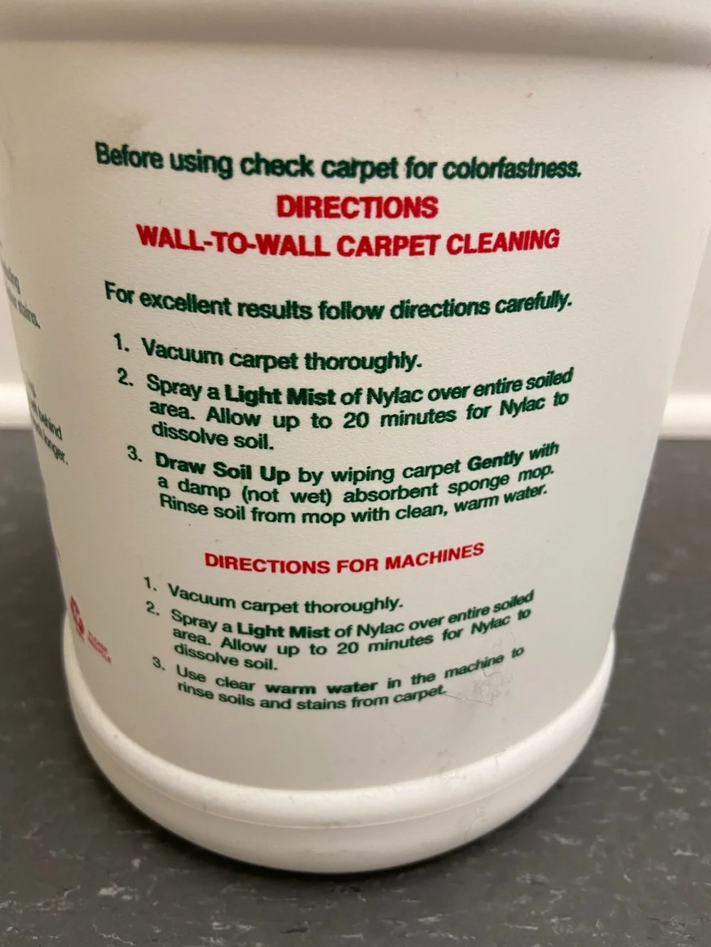 Nylac Carpet Cleaner — Koeber's Interiors